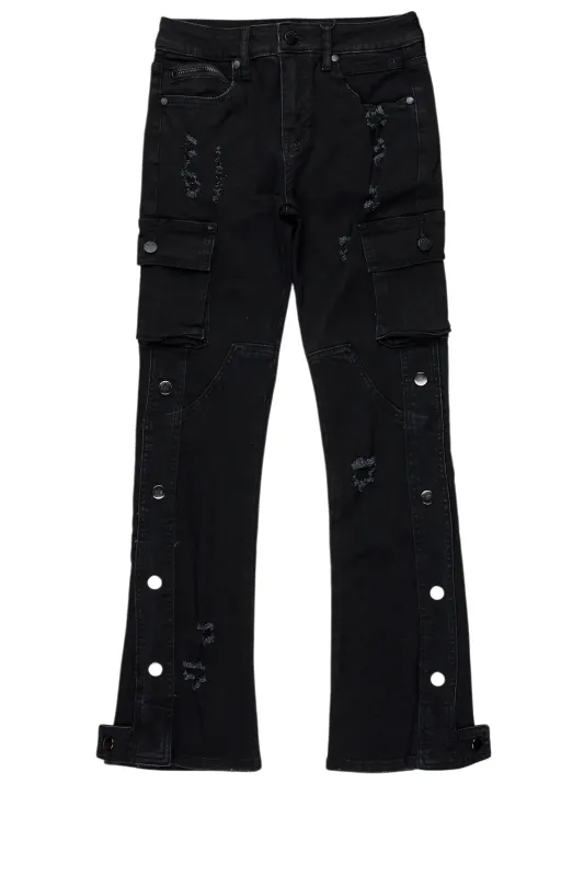Boys Kuiper Black Baggy Fit Jean sold by Rockstar Original