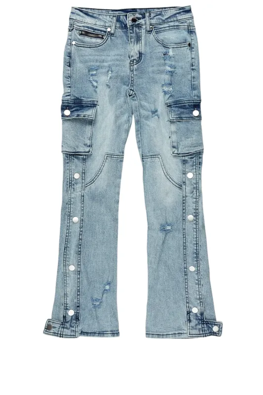 Boys Kuiper Light Blue Baggy Fit Jean sold by Rockstar Original