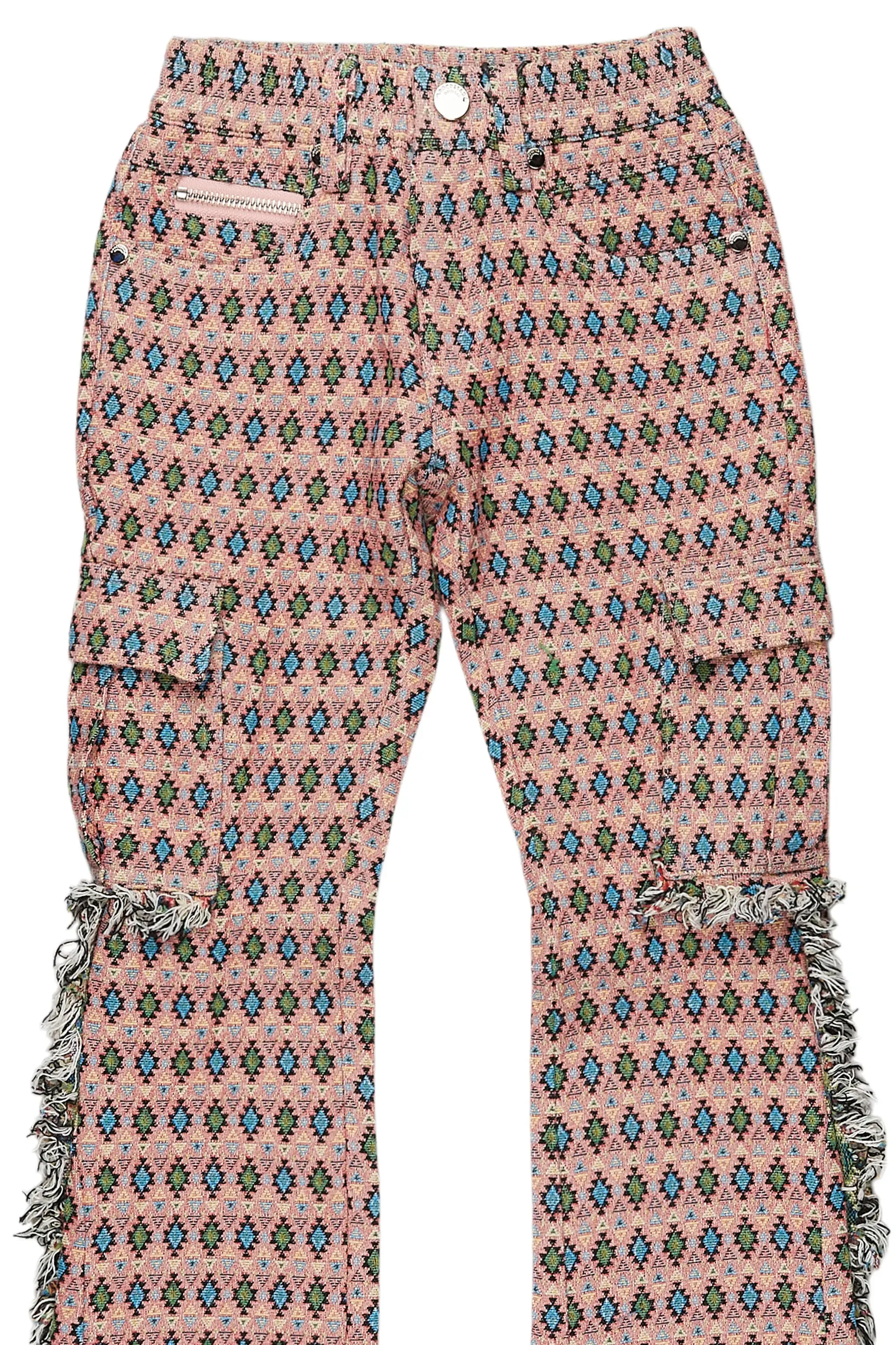 Girls Jude Pink/Multi Slim Flare Pants sold by Rockstar Original product image thumbnail 2