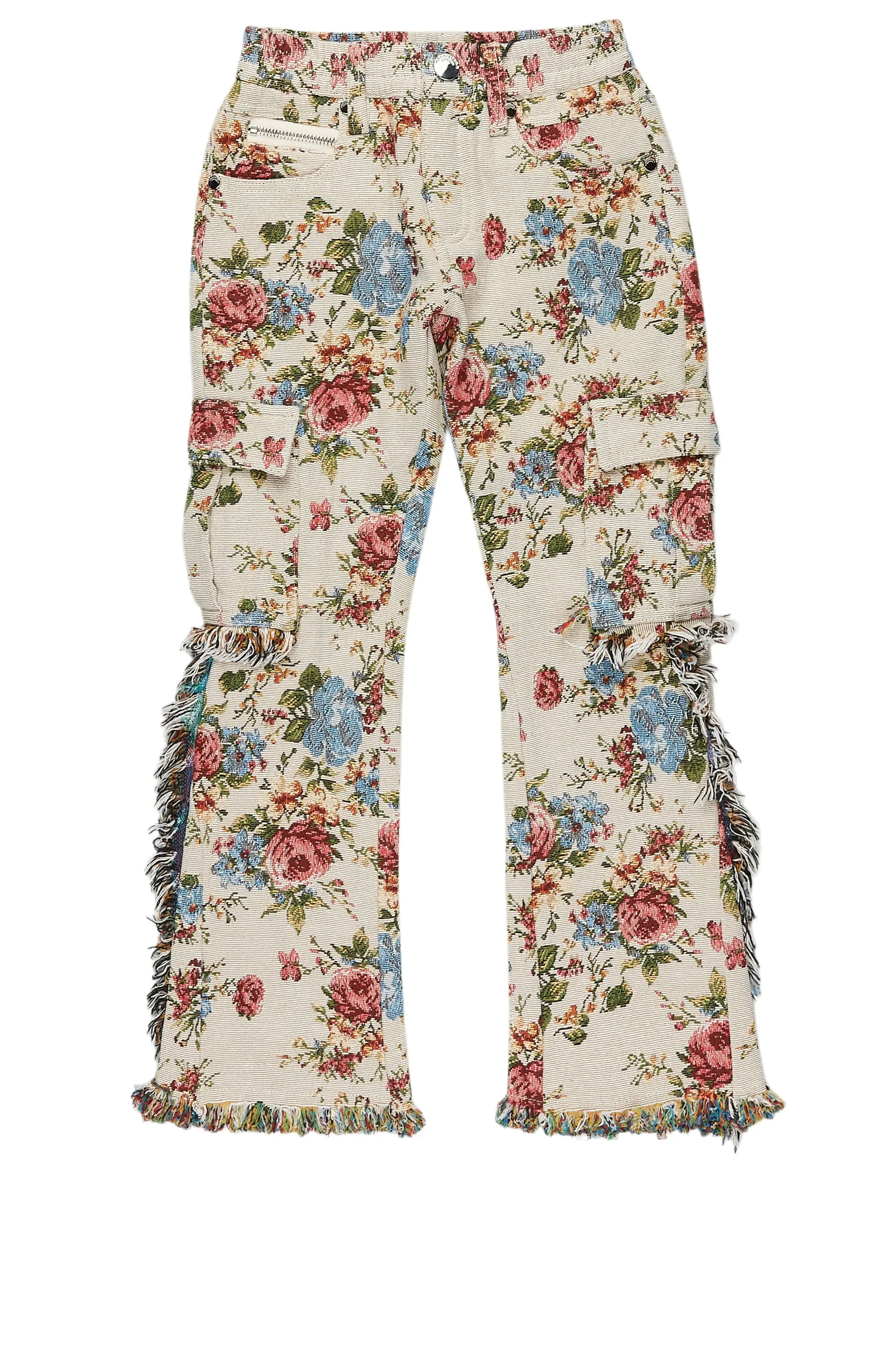 Boys Rhodes Beige/Multi Slim Flare Pants sold by Rockstar Original product image thumbnail 2