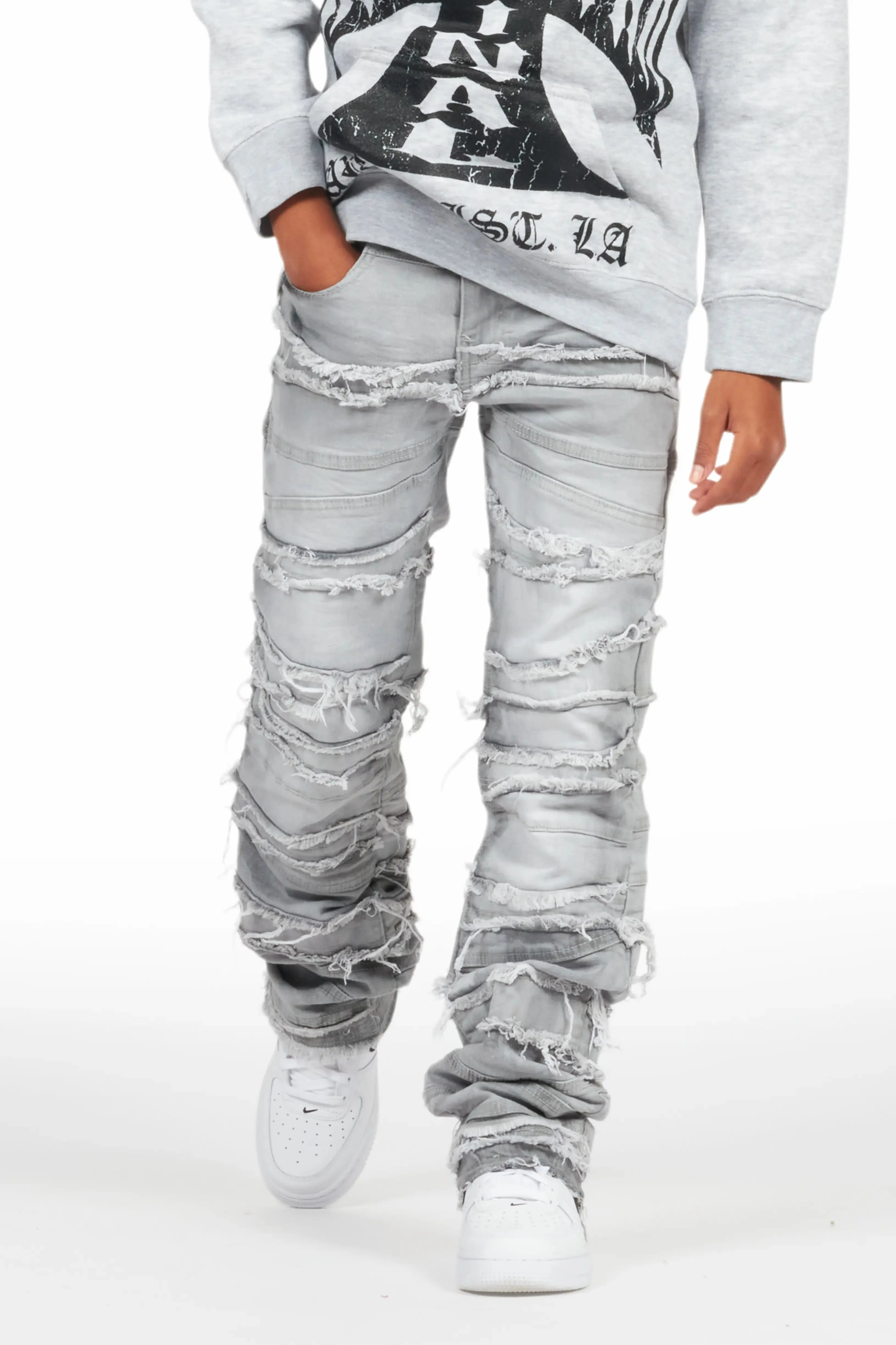 Boys Franko Light Grey Slim Fit Jean sold by Rockstar Original