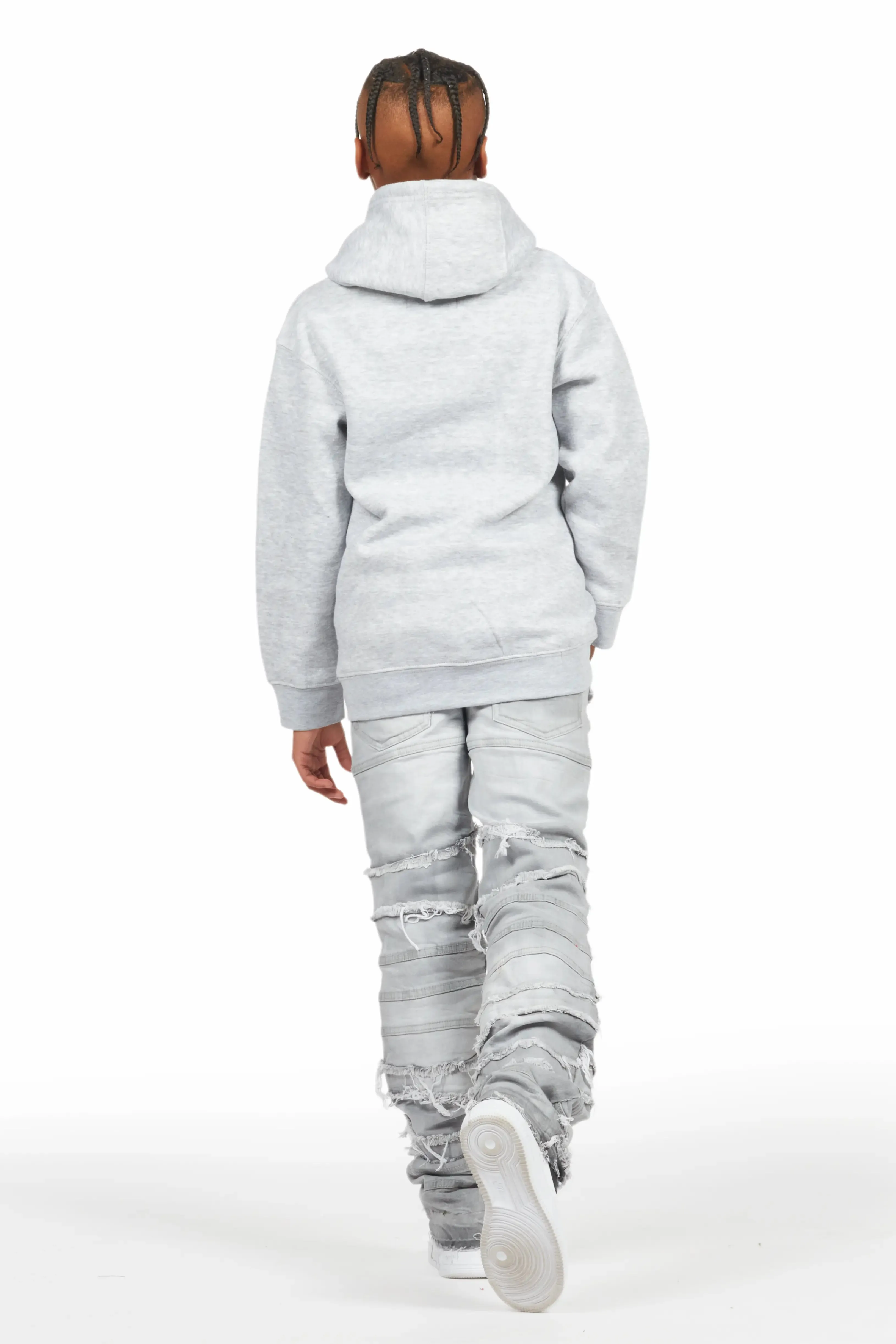 Boys Franko Light Grey Slim Fit Jean sold by Rockstar Original product image thumbnail 5