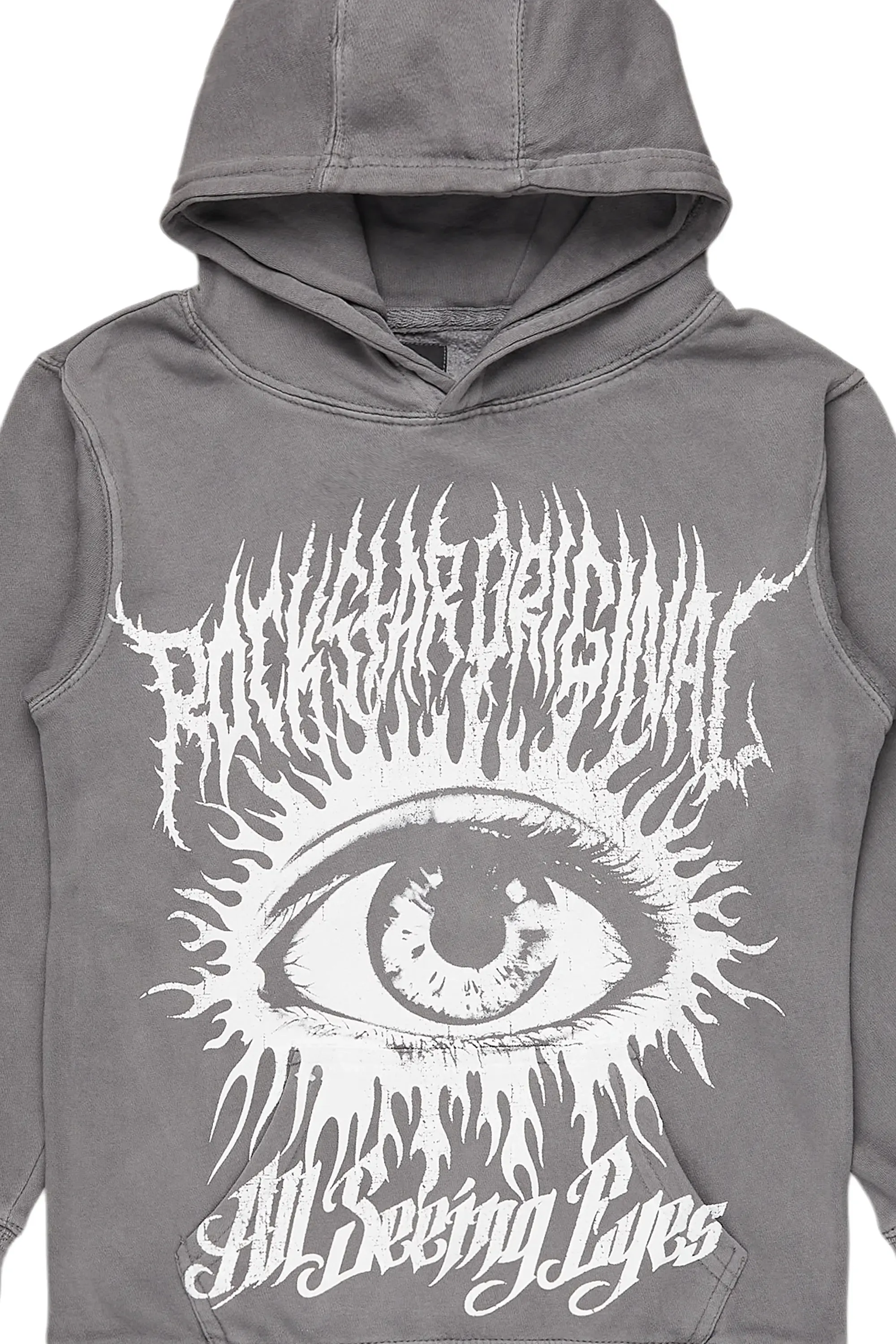 Boys All Eyes Grey Graphic Hoodie sold by Rockstar Original product image thumbnail 2