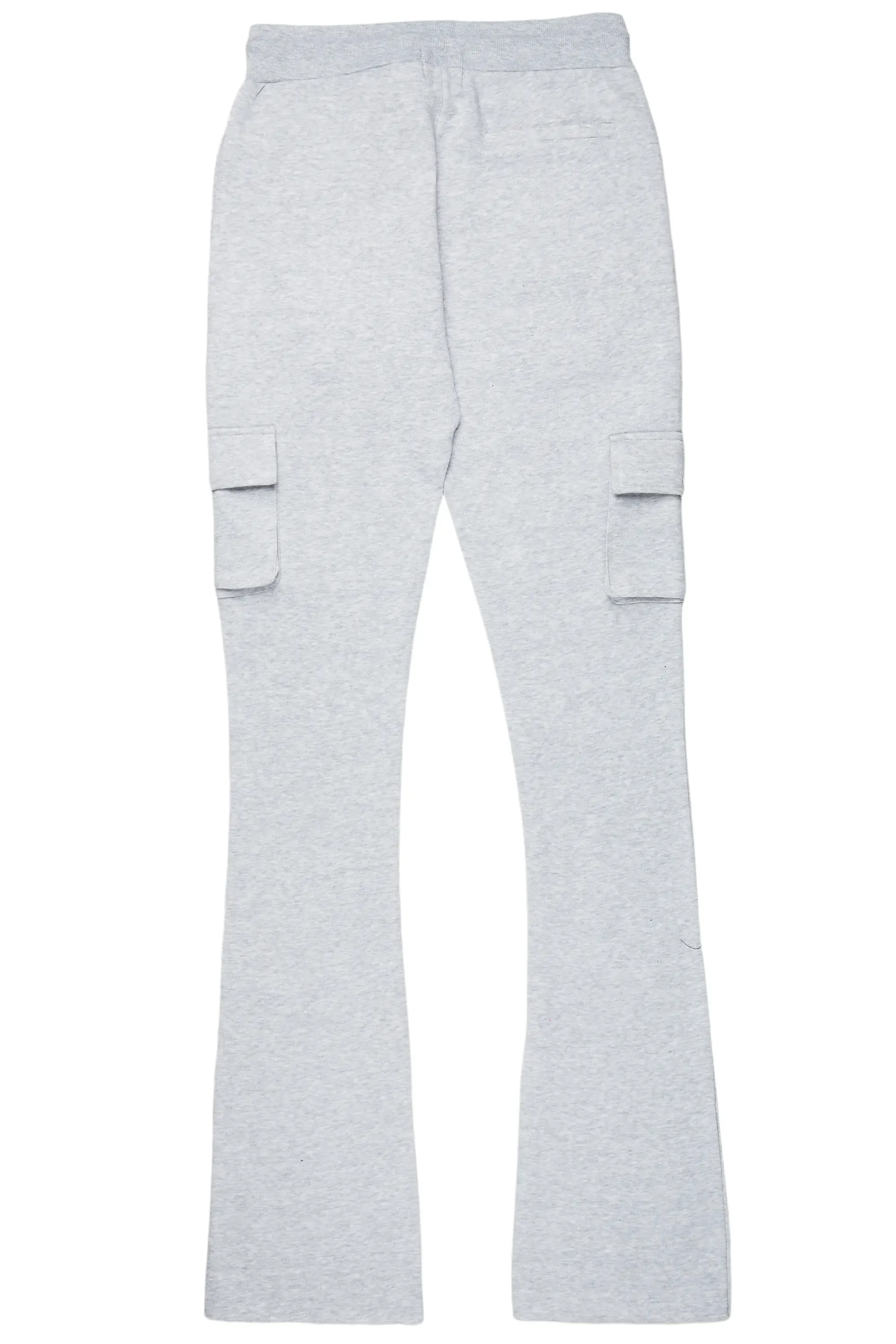 Boys Admir Heather Grey Stacked Flare Pant sold by Rockstar Original product image thumbnail 3