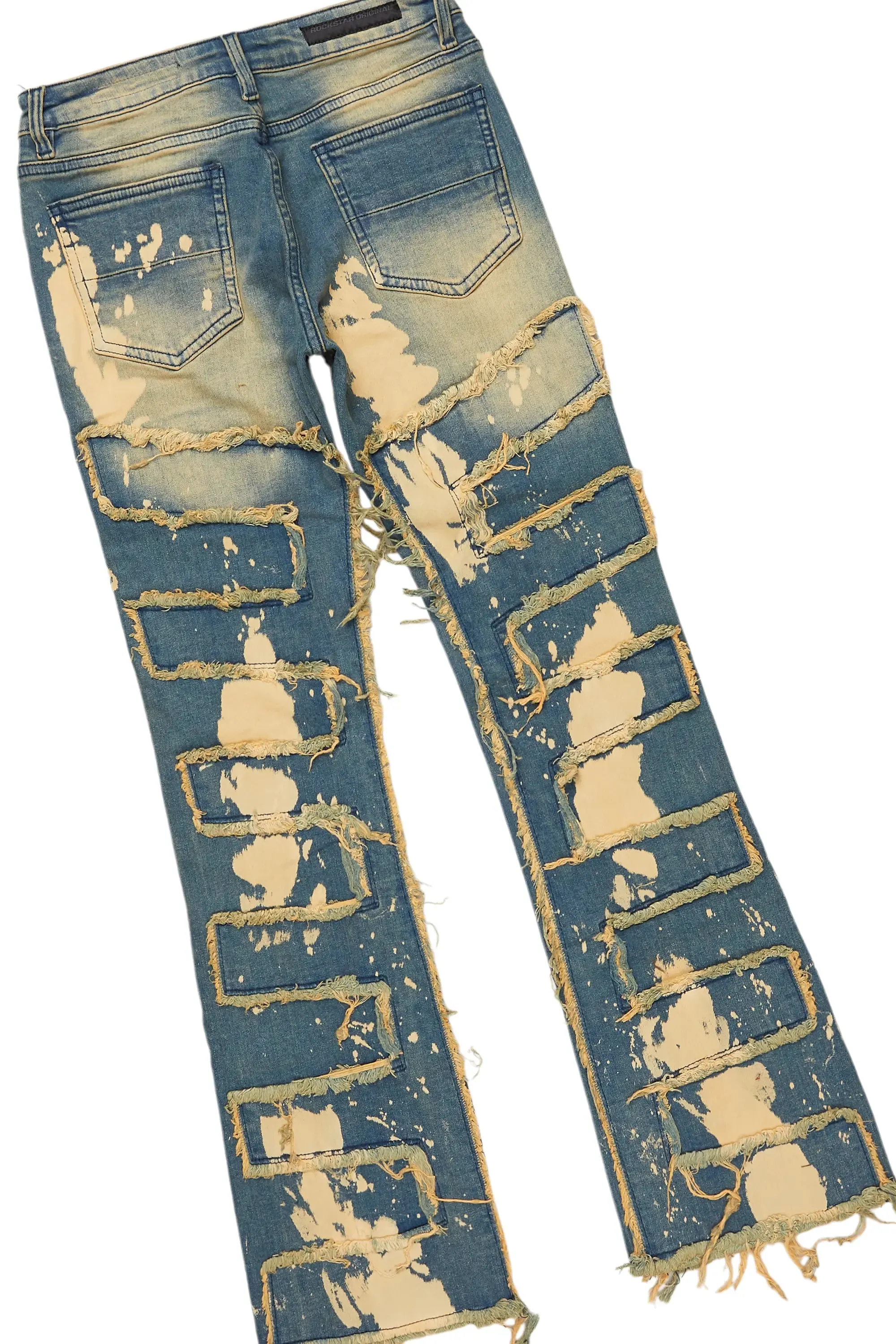 Boys Soweto Vintage Beige Hoodie/Stacked Flare Jean Set sold by Rockstar Original product image thumbnail 4