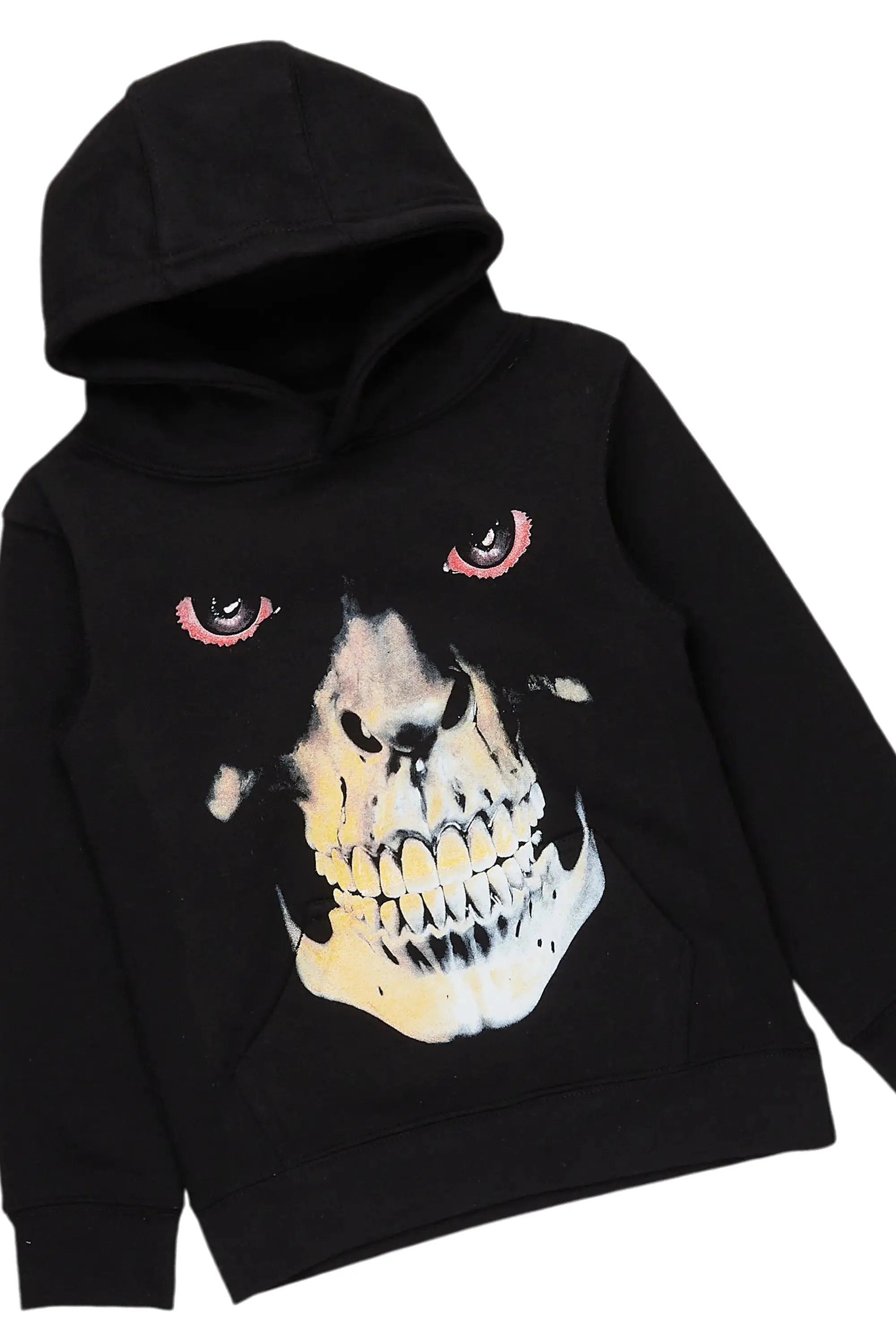 Boys Dunebu Black Hoodie/Stacked Flare Jean Set sold by Rockstar Original product image thumbnail 2