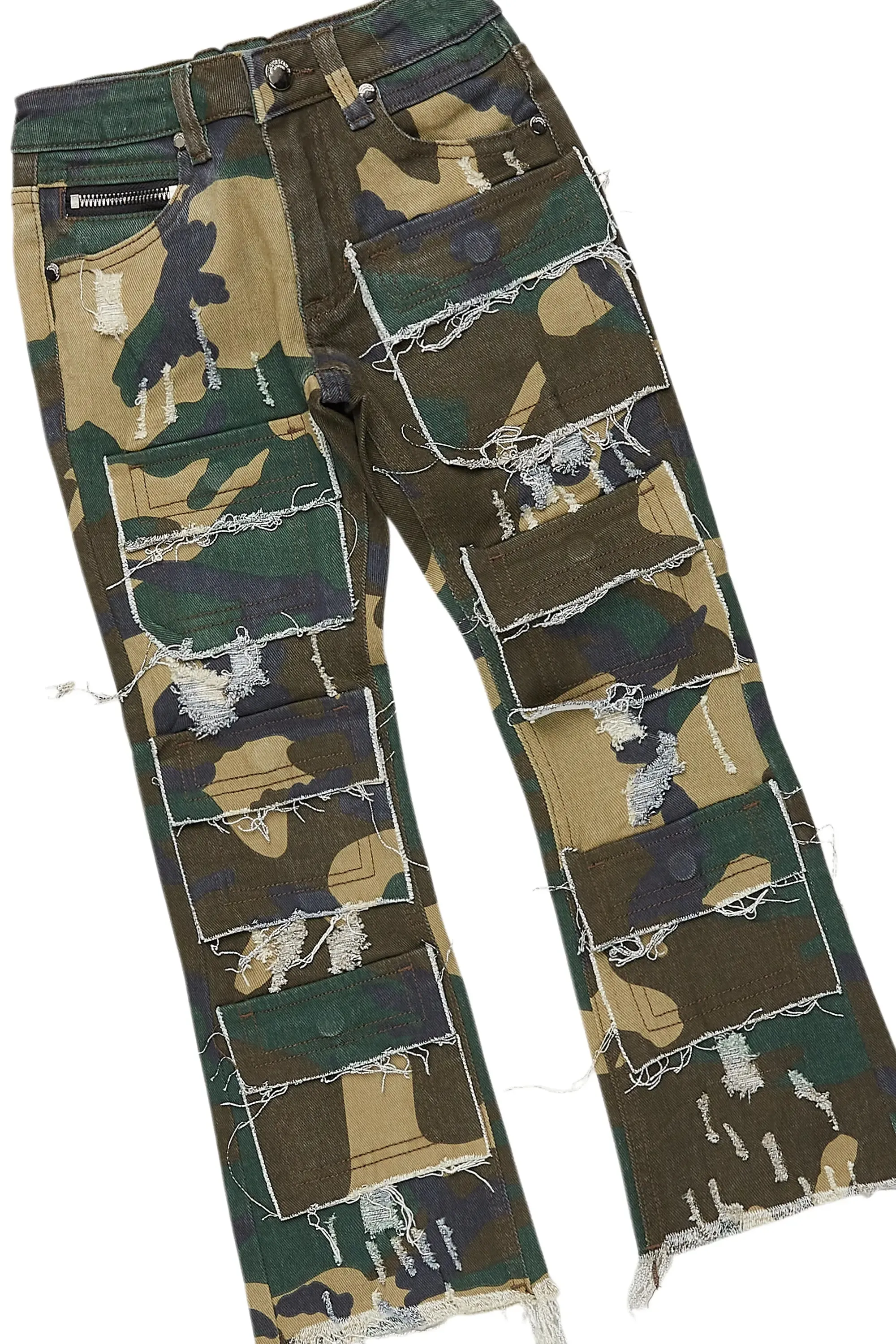 Boys Bali Vintage Beige Hoodie/Stacked Flare Jean Set sold by Rockstar Original product image thumbnail 3