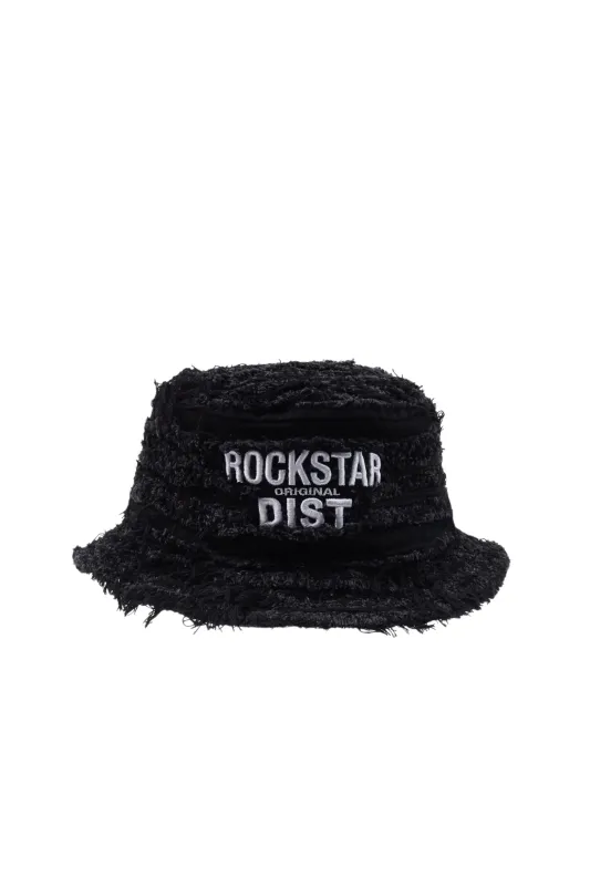 Girls Abbie Black Distressed Bucket Hat sold by Rockstar Original