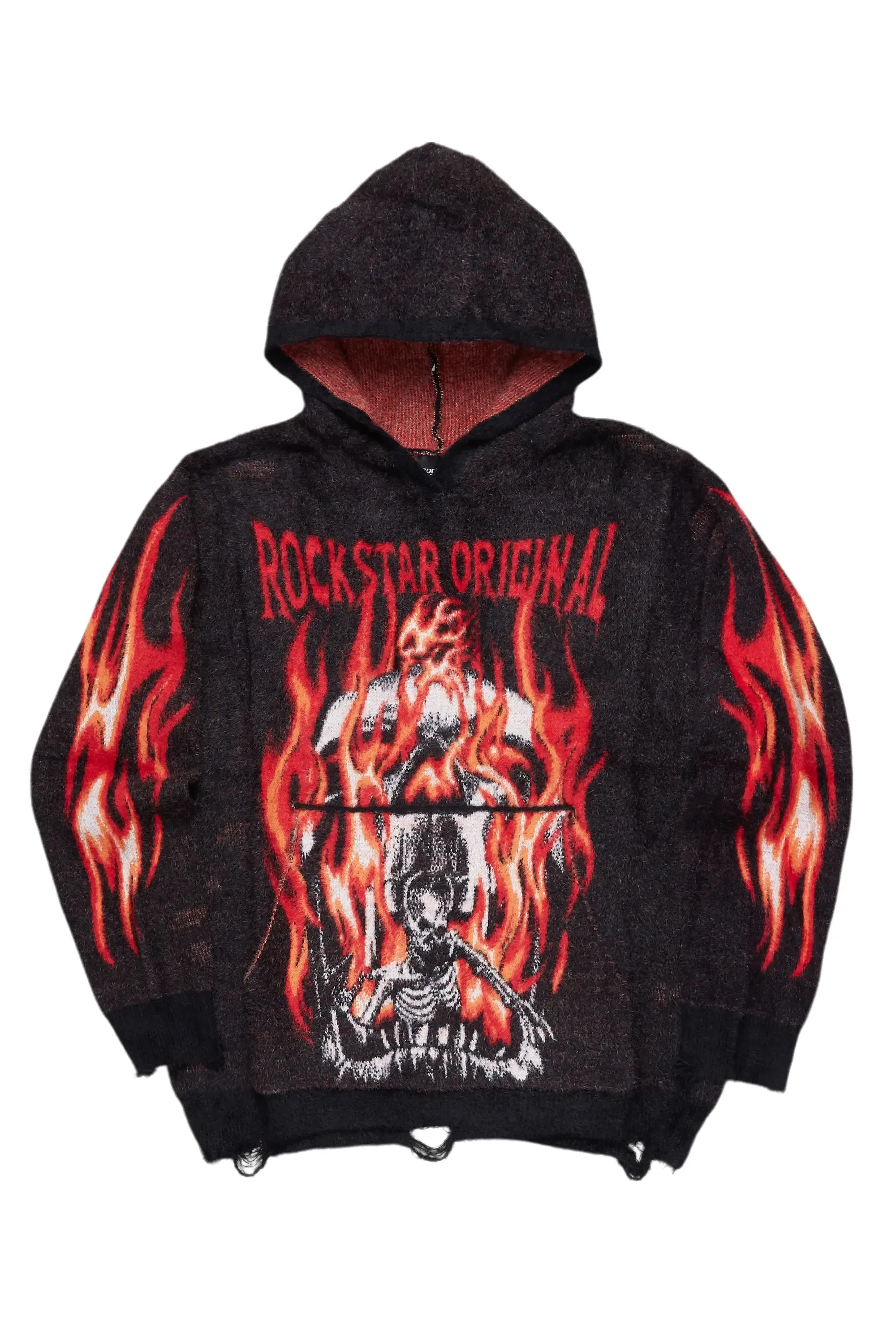 Boys Fuka Black Knit Sweater sold by Rockstar Original