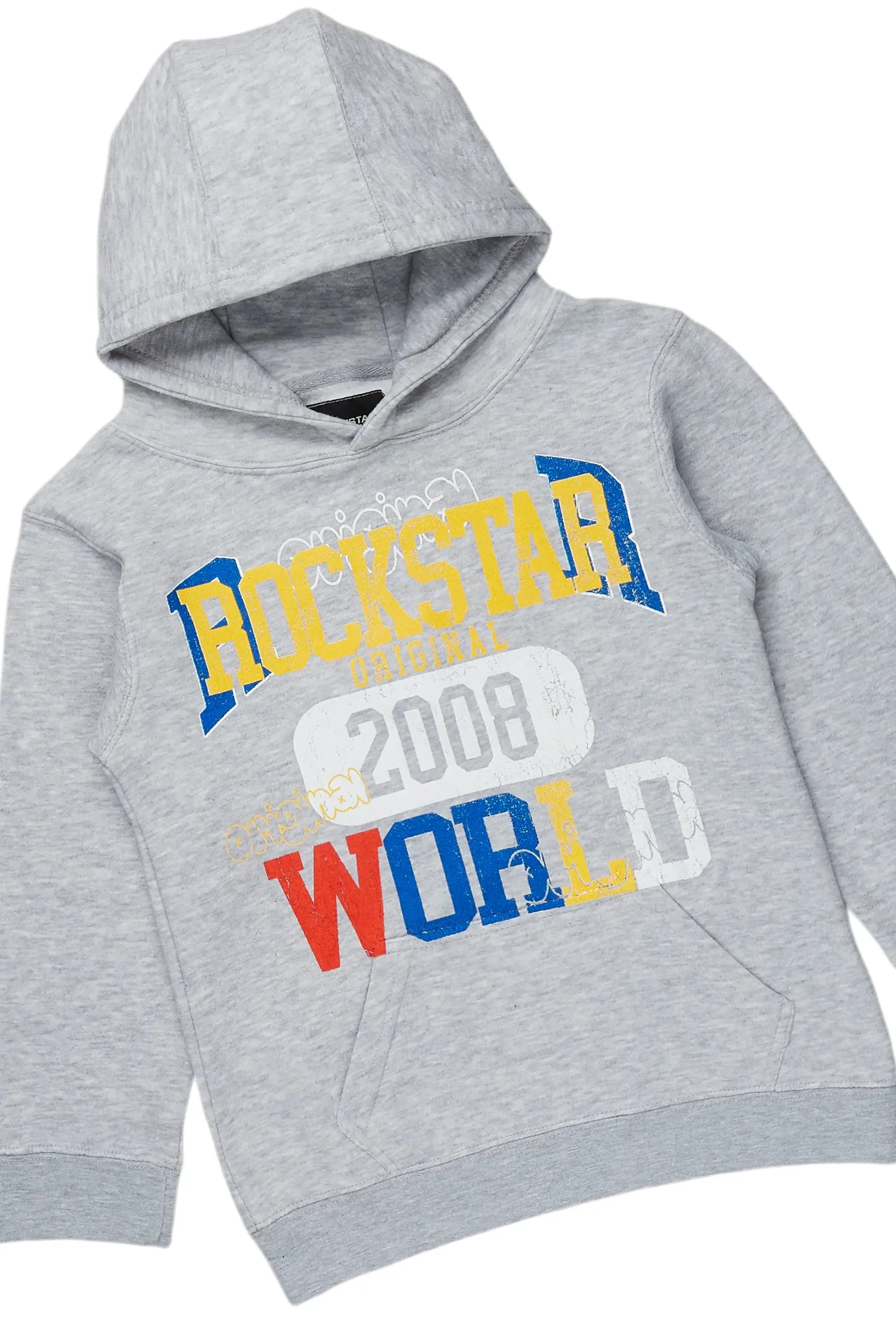 Boys Daria Grey Hoodie/Stacked Flare Jean Set sold by Rockstar Original product image thumbnail 2