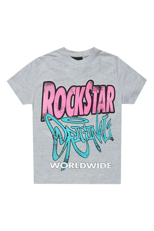 Boys Kait Grey Graphic T-Shirt sold by Rockstar Original