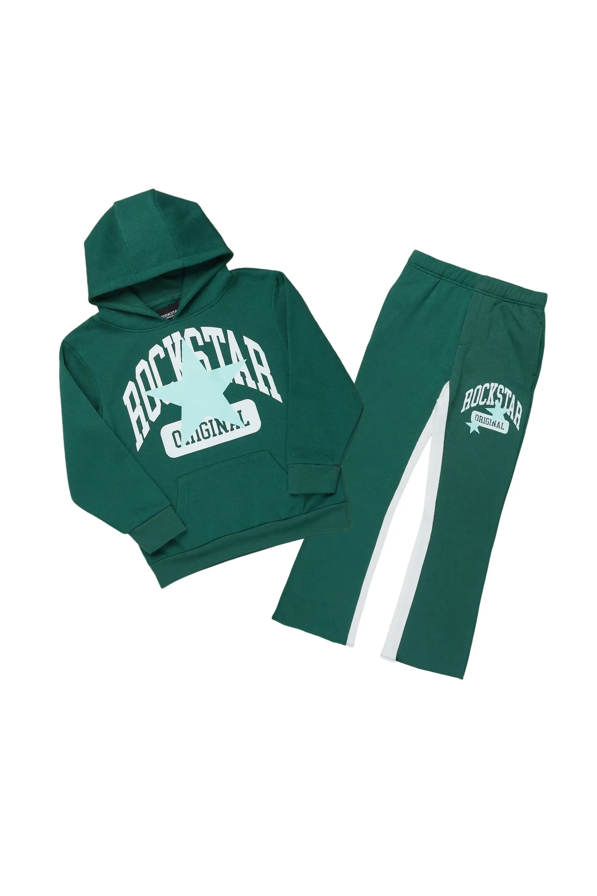 Boys Mallo Green Baggy Fit Pant Set sold by Rockstar Original