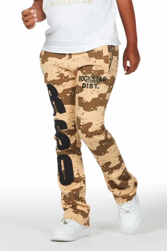 Boys Bansi Desert Camo Stacked Trackpant sold by Rockstar Original