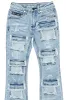 Boys Petrus Blue Stacked Flare Jean sold by Rockstar Original