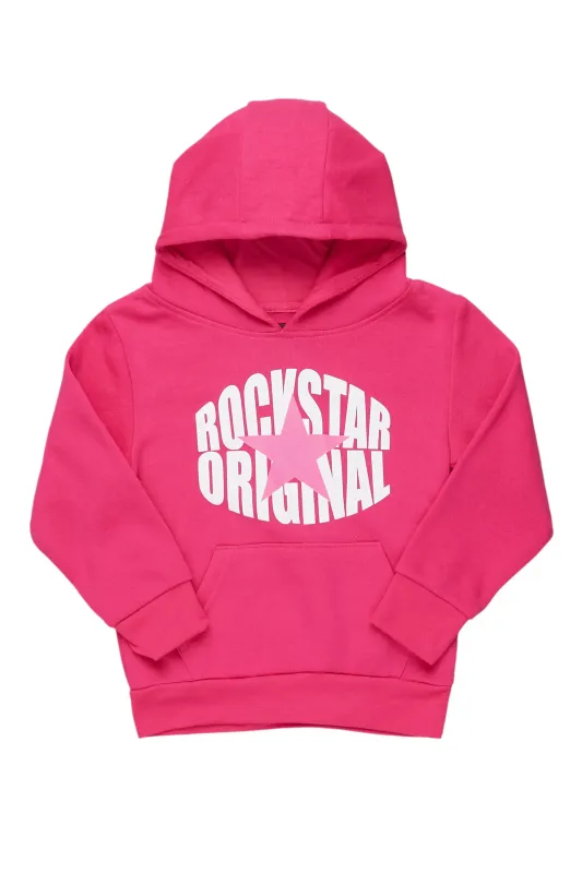 Girls Mia Fuchsia Graphic Hoodie sold by Rockstar Original
