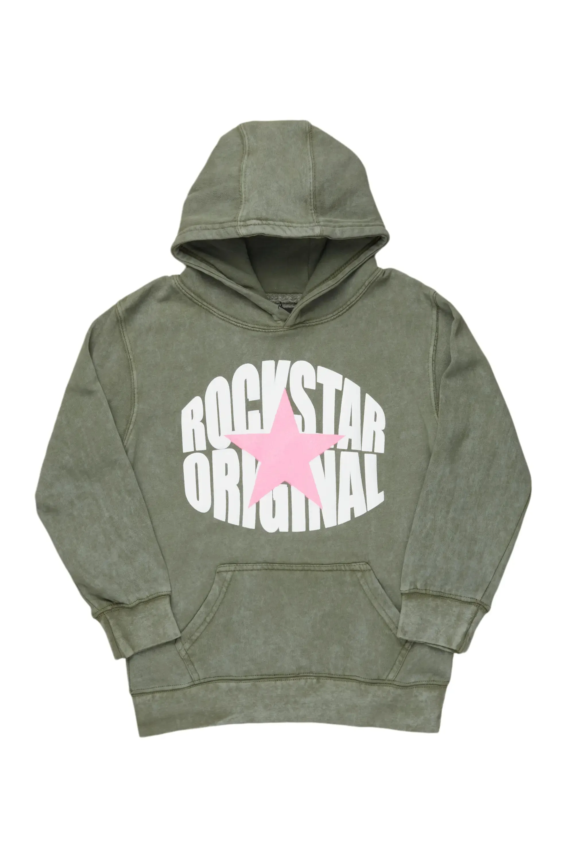 Girls Mia Vintage Green Graphic Hoodie sold by Rockstar Original