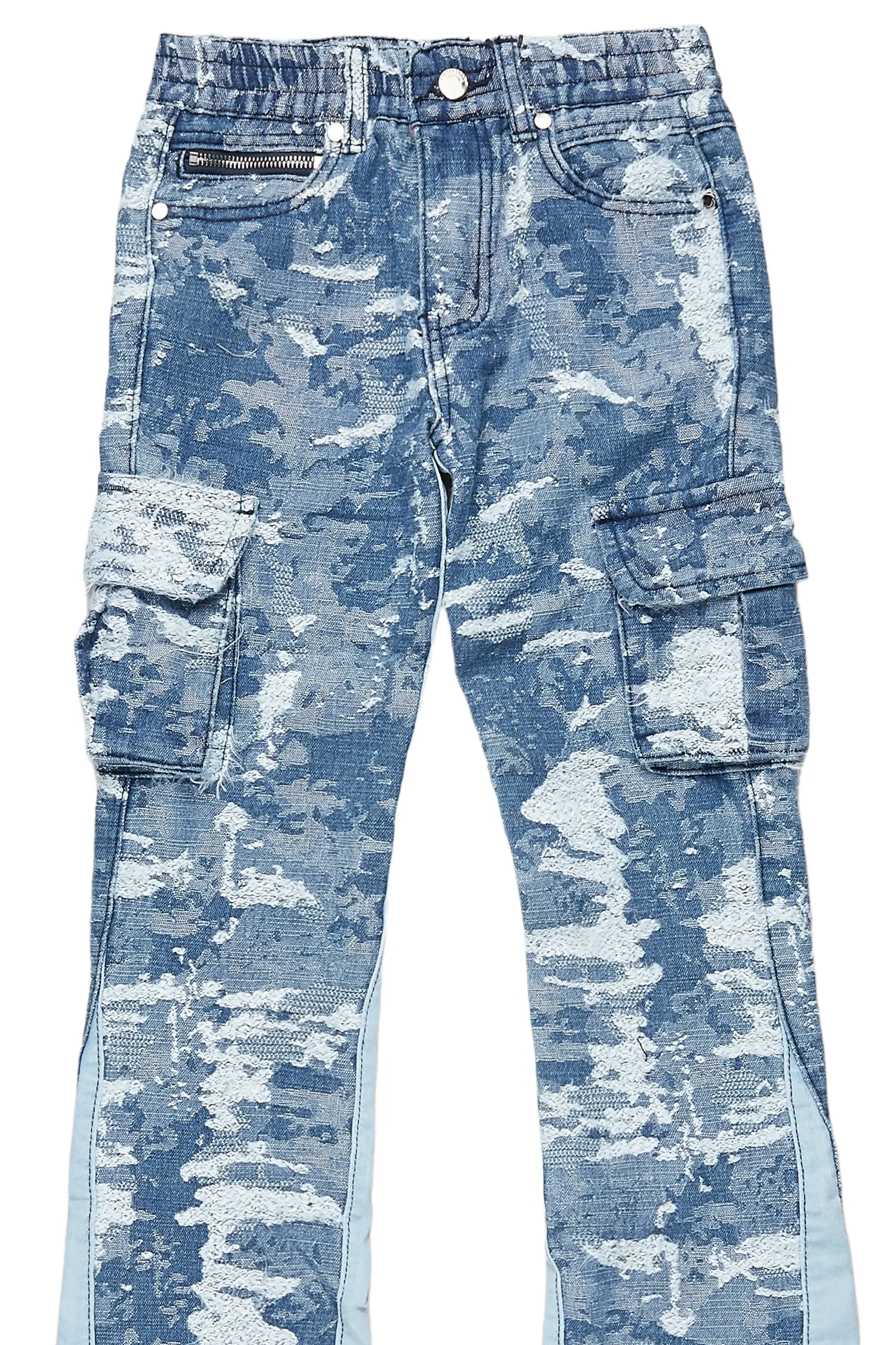 Boys Bower Dark Blue Stacked Flare Jean sold by Rockstar Original product image thumbnail 2