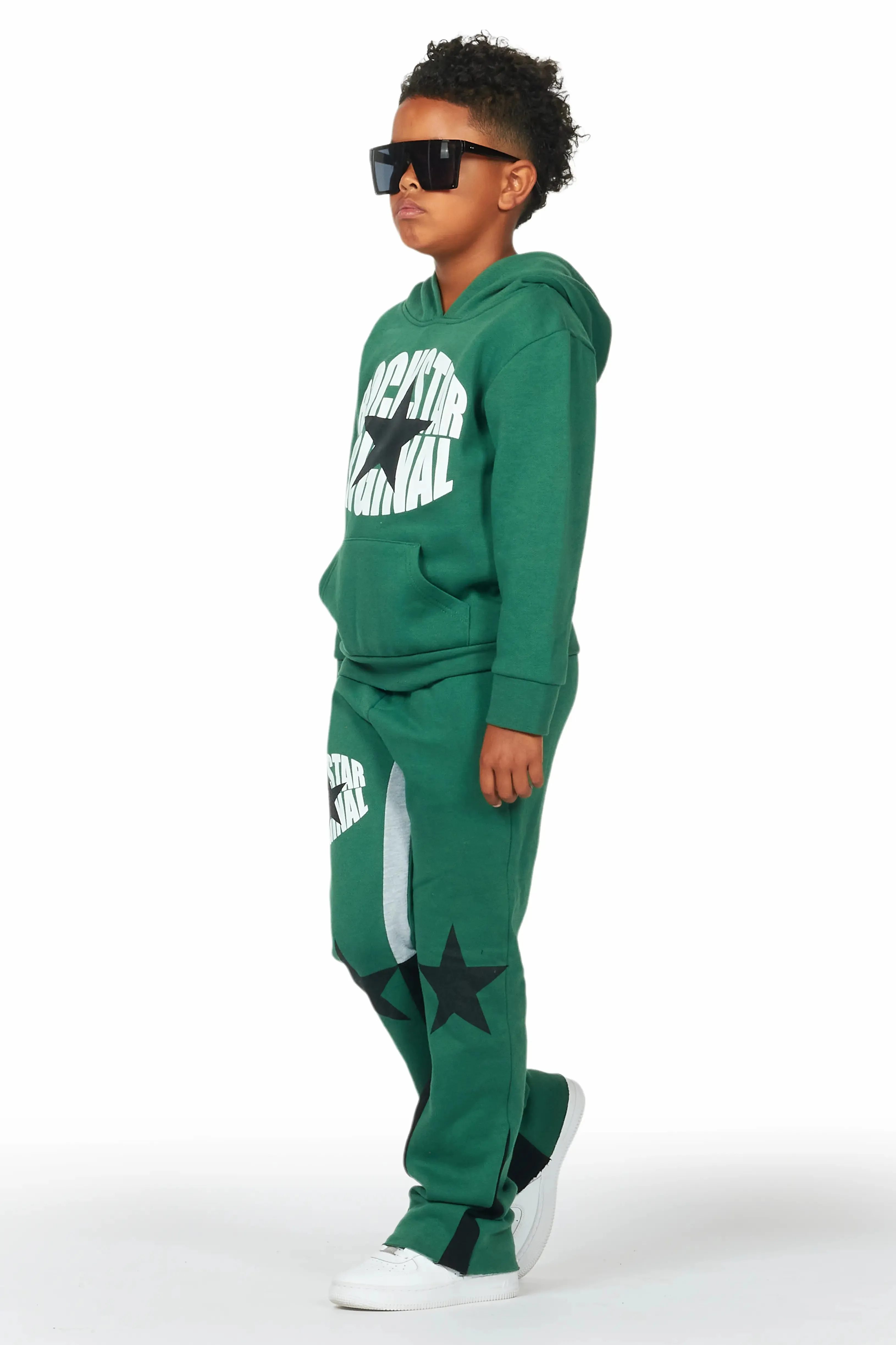 Boys Sarge Green Stacked Pant Set sold by Rockstar Original product image thumbnail 5
