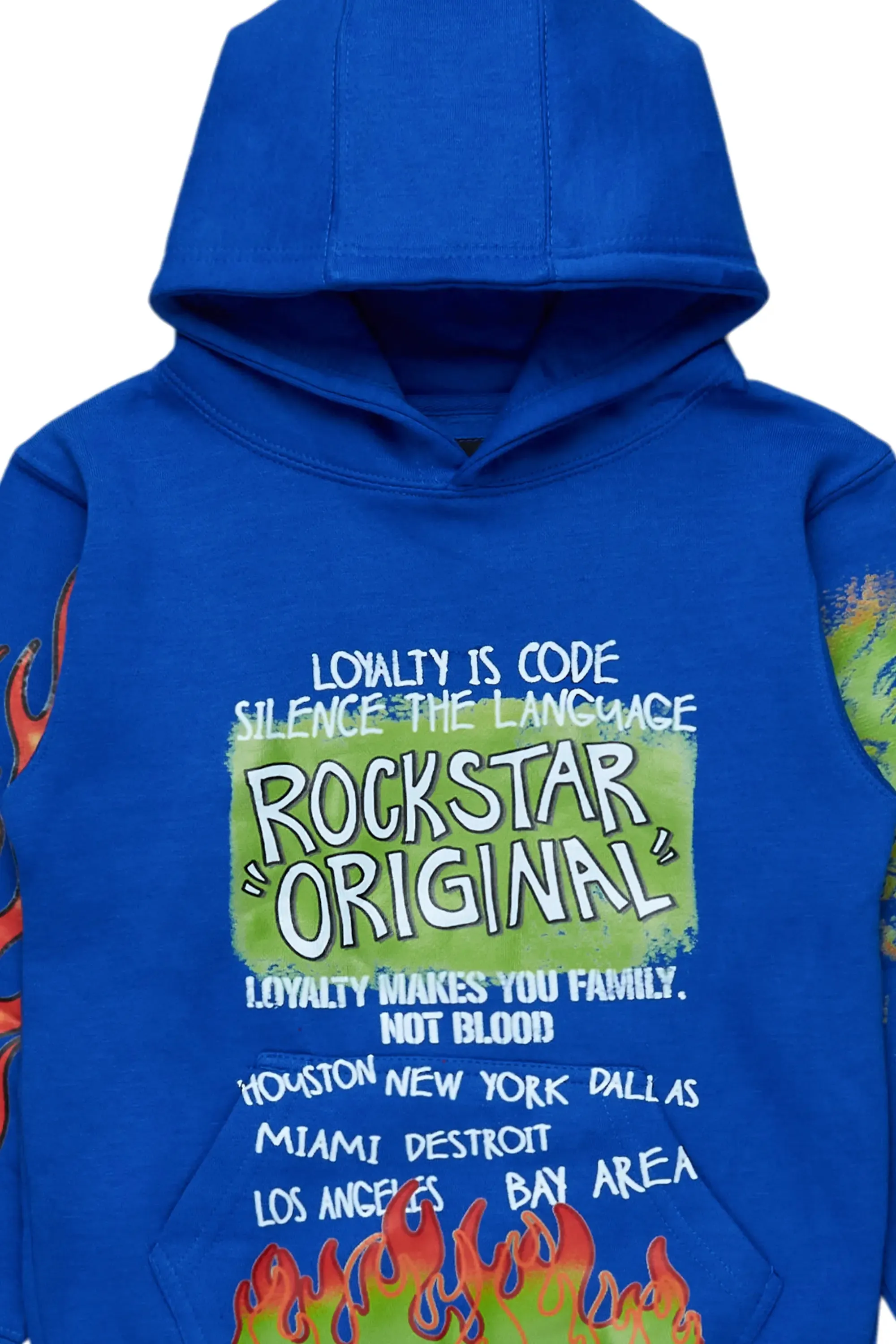 Boys Beno Royal Graphic Hoodie sold by Rockstar Original product image thumbnail 2