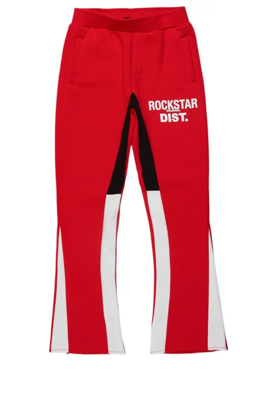 Boys Alpine Red Stacked Trackpant sold by Rockstar Original