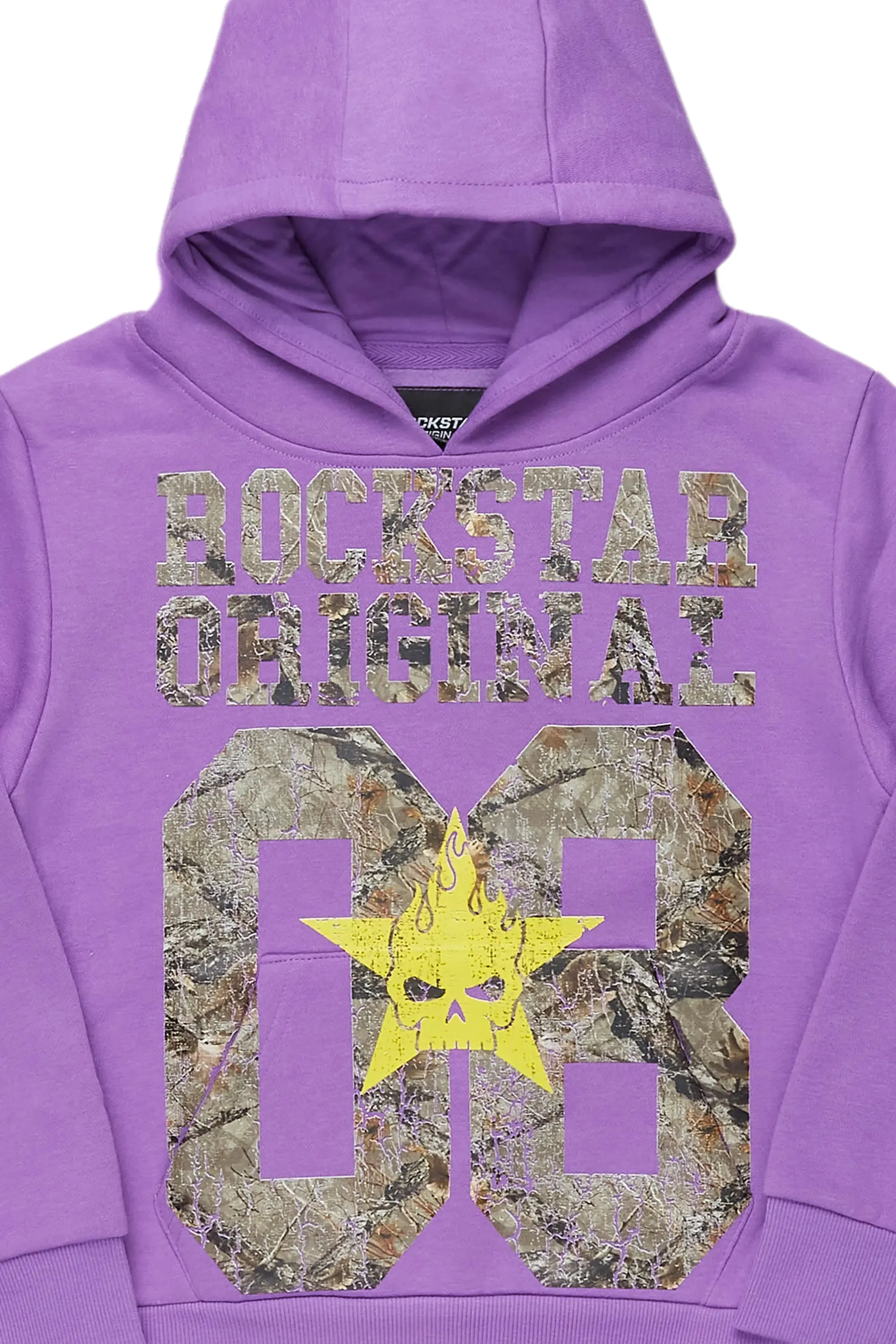 Boys Abbel Purple Graphic Hoodie sold by Rockstar Original product image thumbnail 2