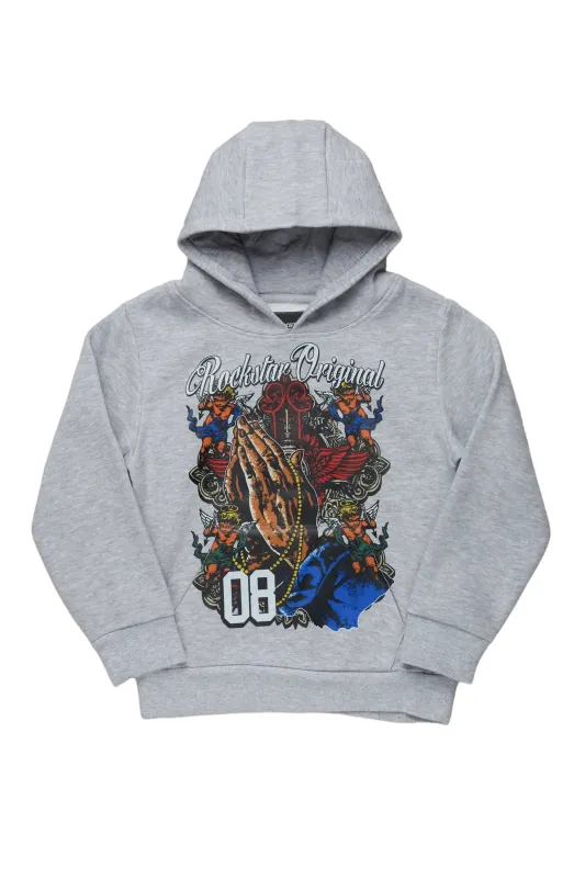 Boys Jaylen Grey Graphic Hoodie sold by Rockstar Original