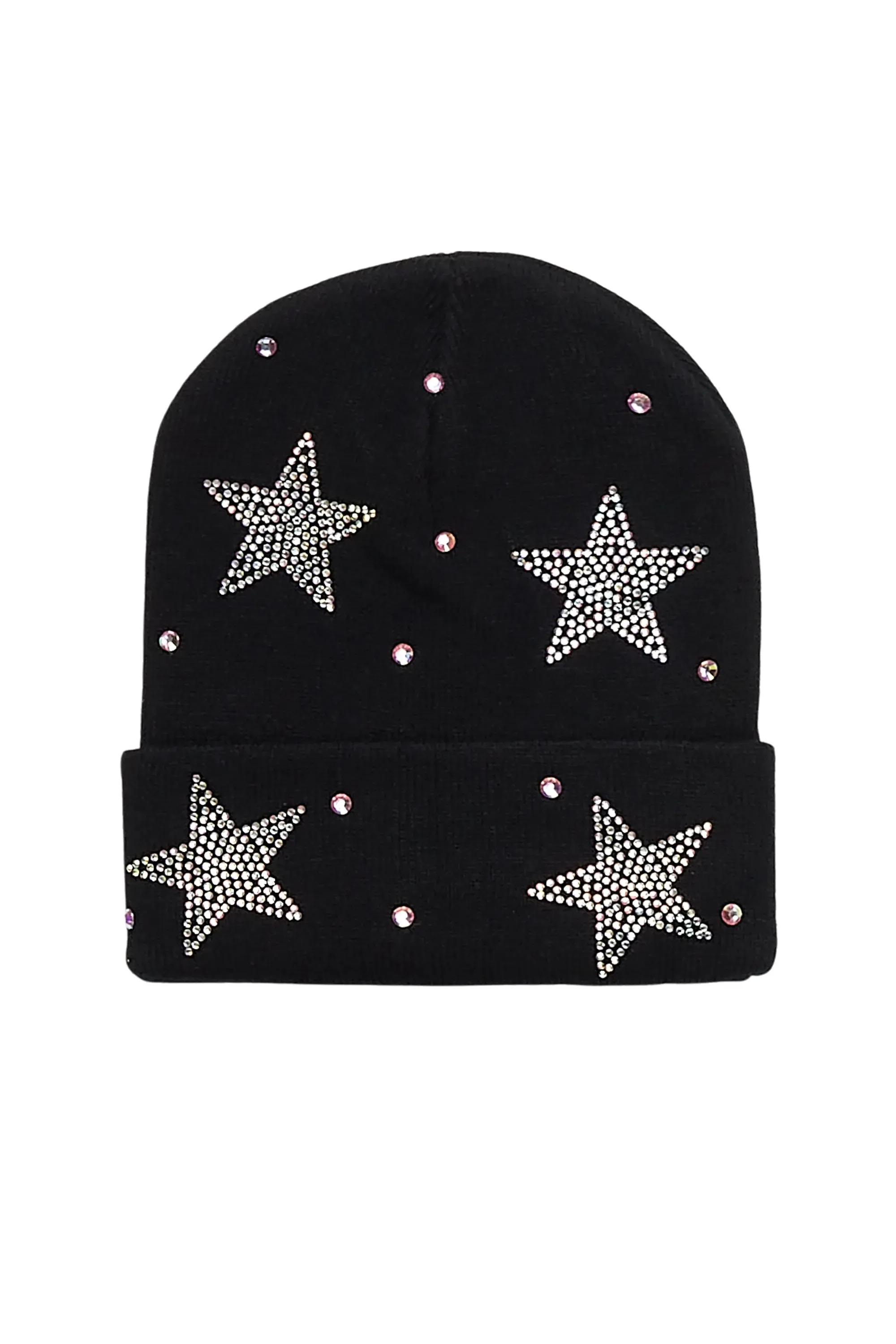 Lanita Black Rhinestone Beanie sold by Rockstar Original