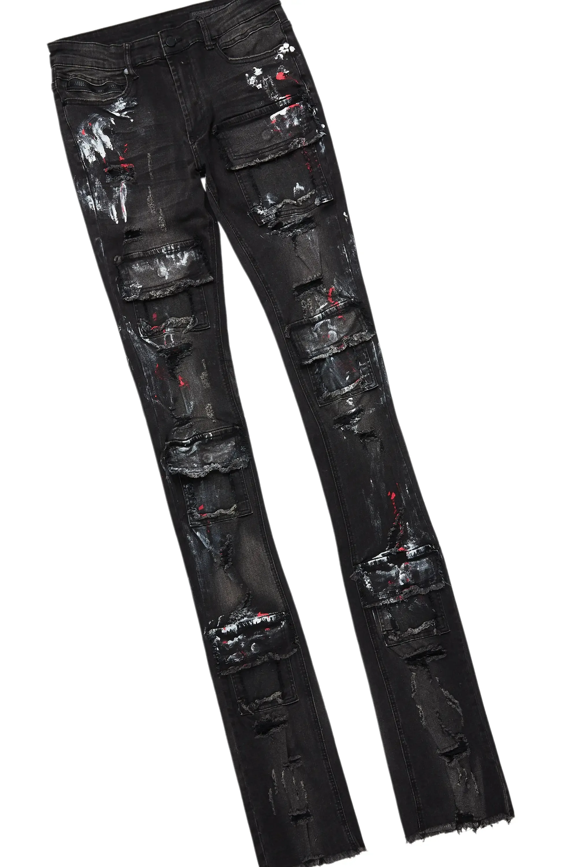 Amina Black Hoodie/Stacked Flare Jean Bundle sold by Rockstar Original product image thumbnail 3