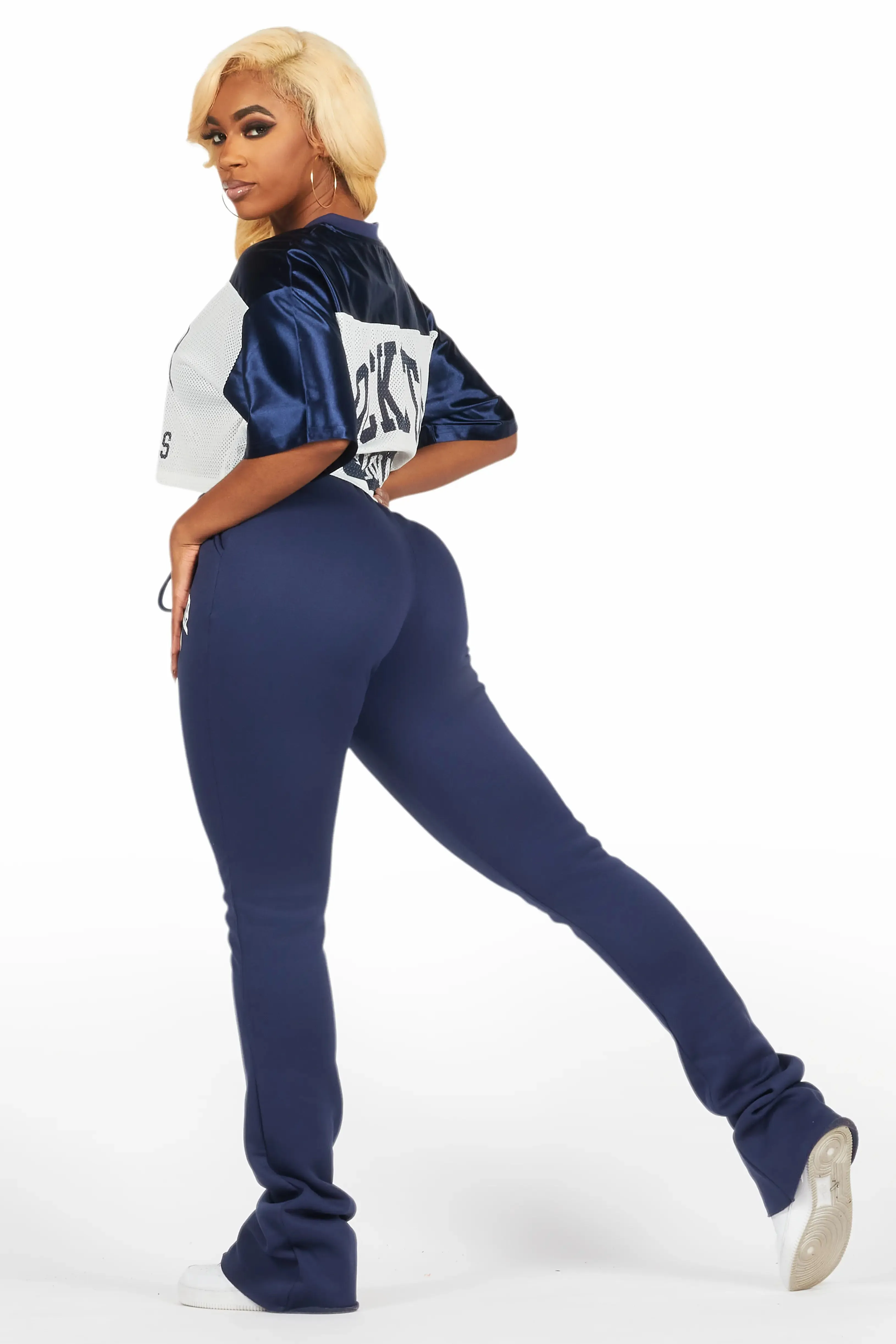 Tamarra Navy/White Jersey Trackset sold by Rockstar Original product image thumbnail 5