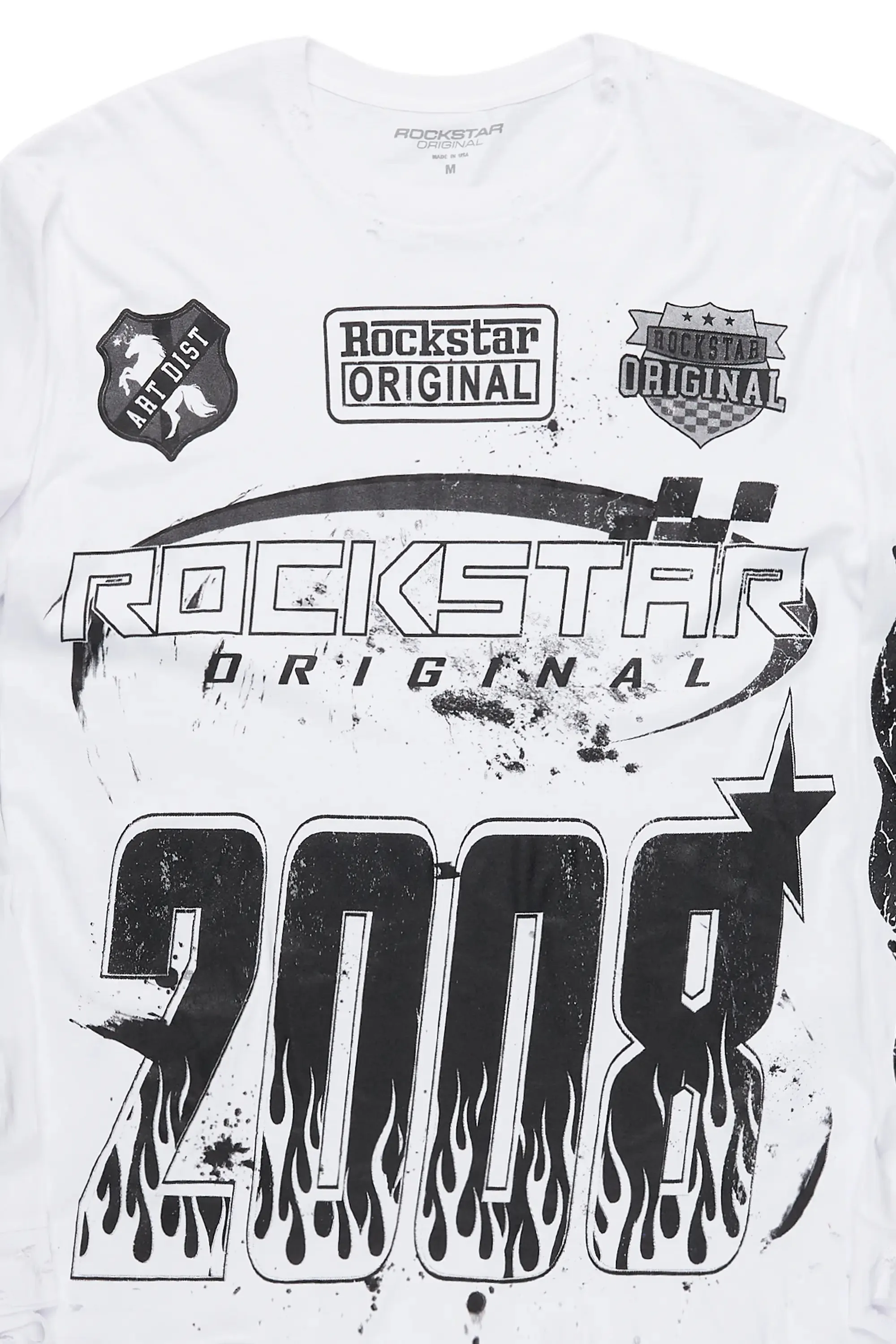 Esha White Long Sleeve Graphic T-Shirt sold by Rockstar Original product image thumbnail 2