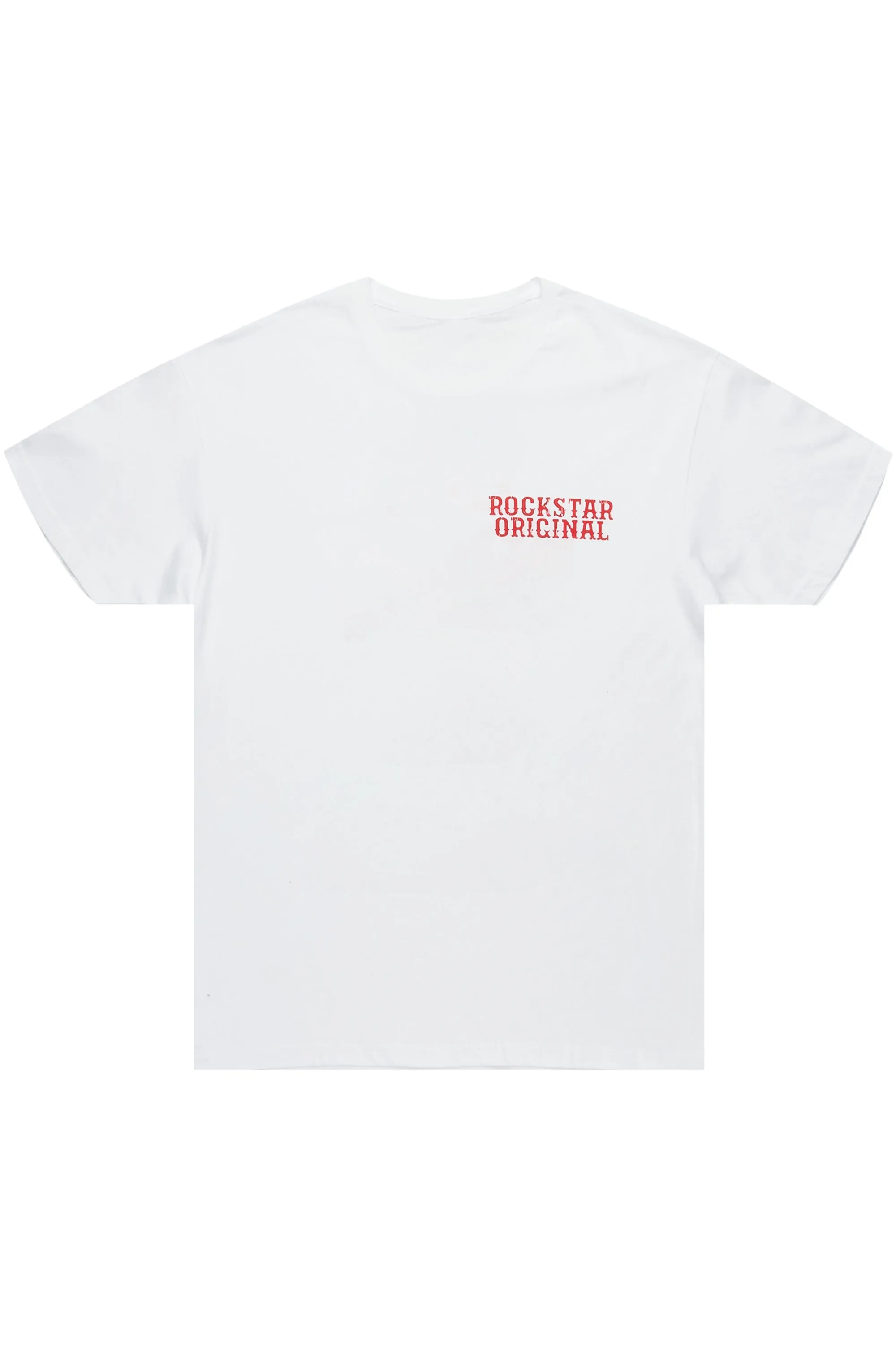 Alayna White/Red Oversized Tee sold by Rockstar Original product image thumbnail 3
