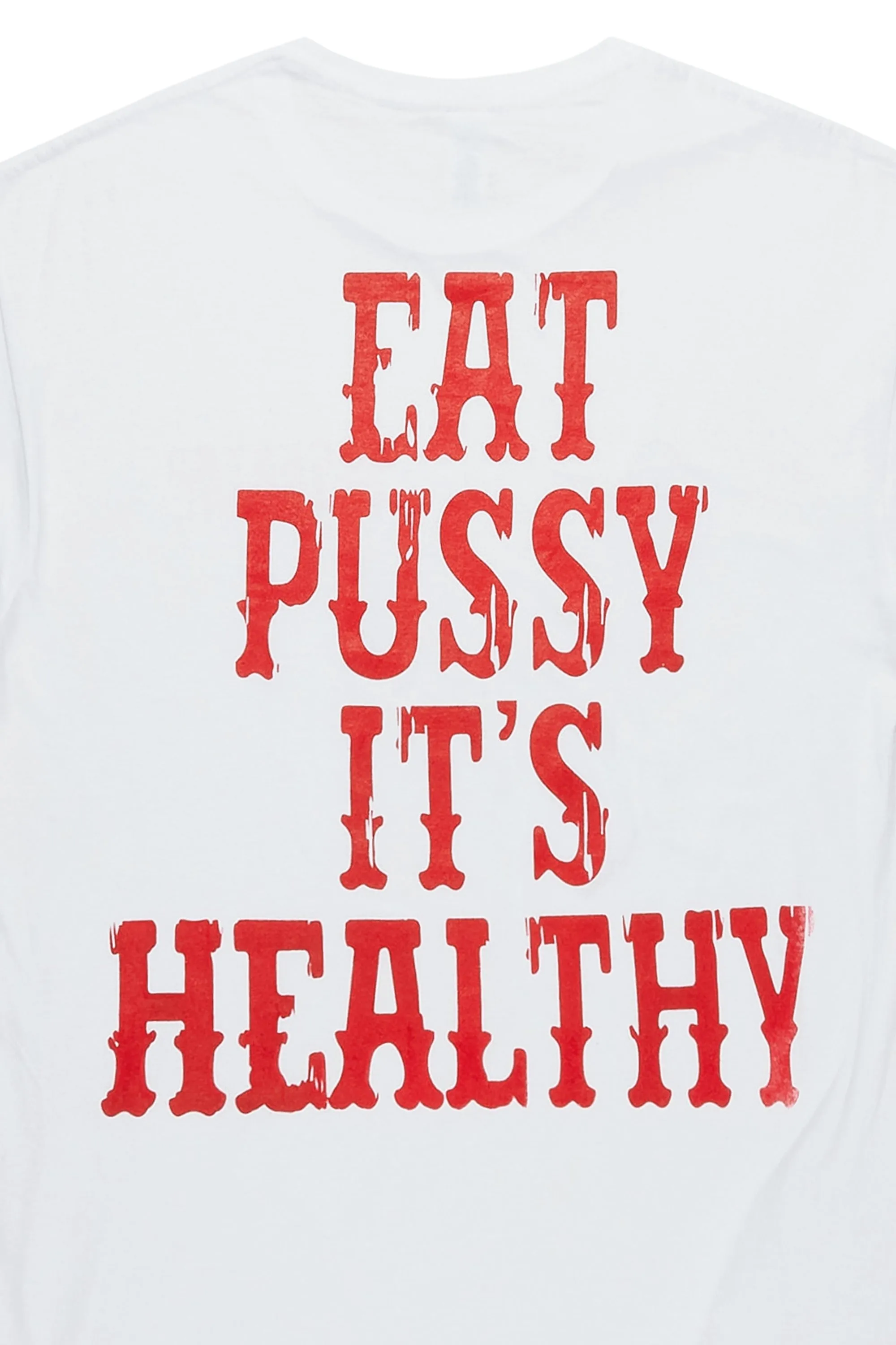 Alayna White/Red Oversized Tee sold by Rockstar Original product image thumbnail 2