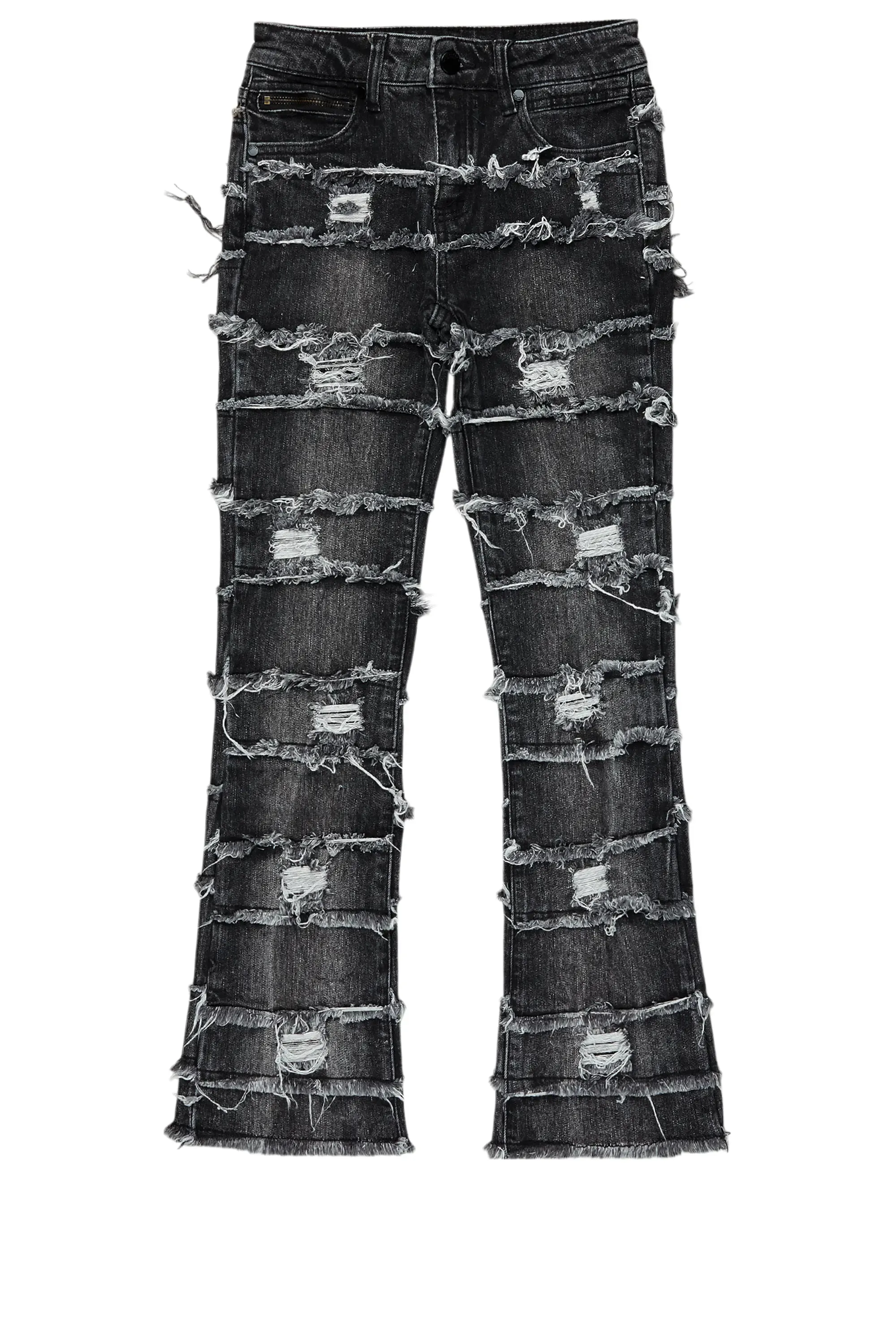 Boys Sten Black Stacked Flare Jean sold by Rockstar Original product image thumbnail 2