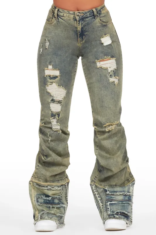 Karan Tinted Wash Baggy Stacked Jean sold by Rockstar Original