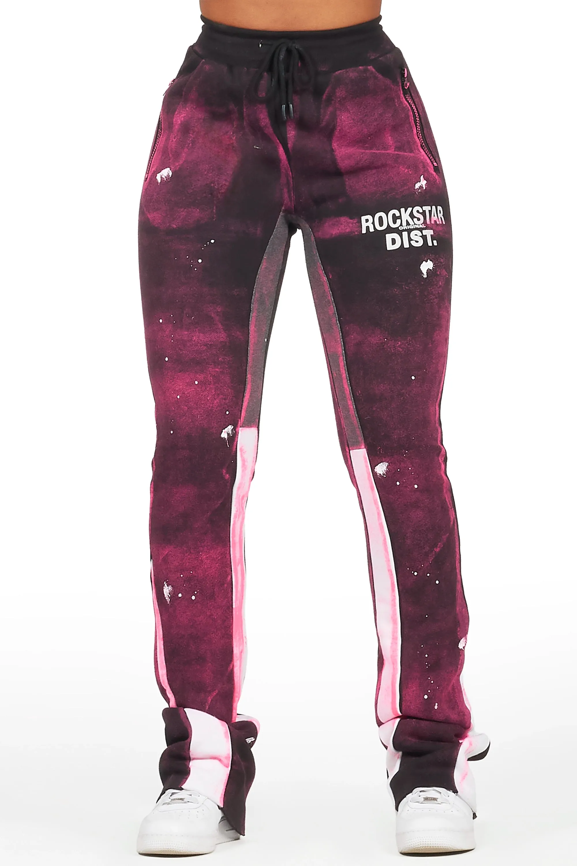 Tanisha Black Stacked Flare Pant sold by Rockstar Original