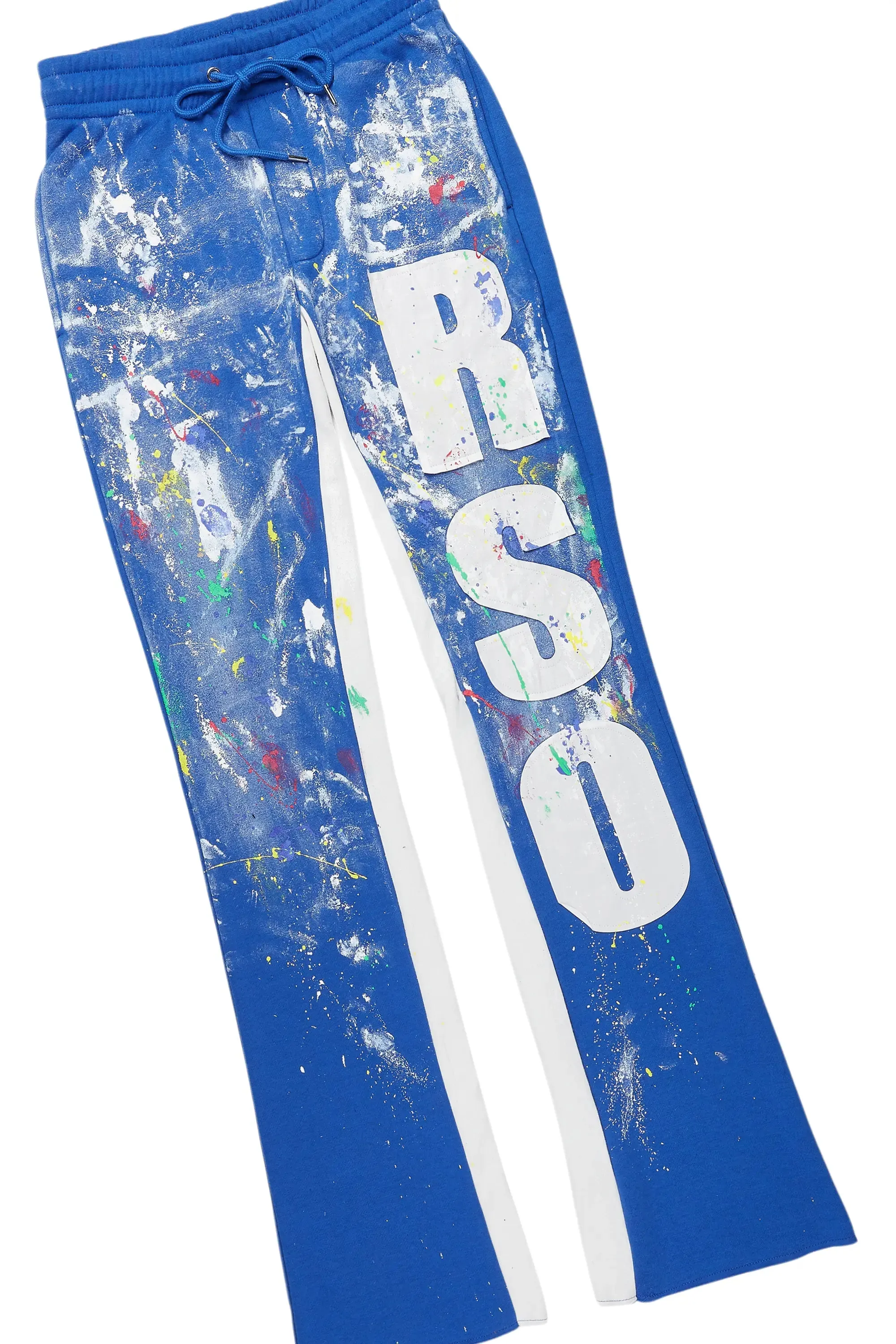 Aliyas White/Royal Double Layer T-Shirt/Baggy Pant Set sold by Rockstar Original product image thumbnail 4