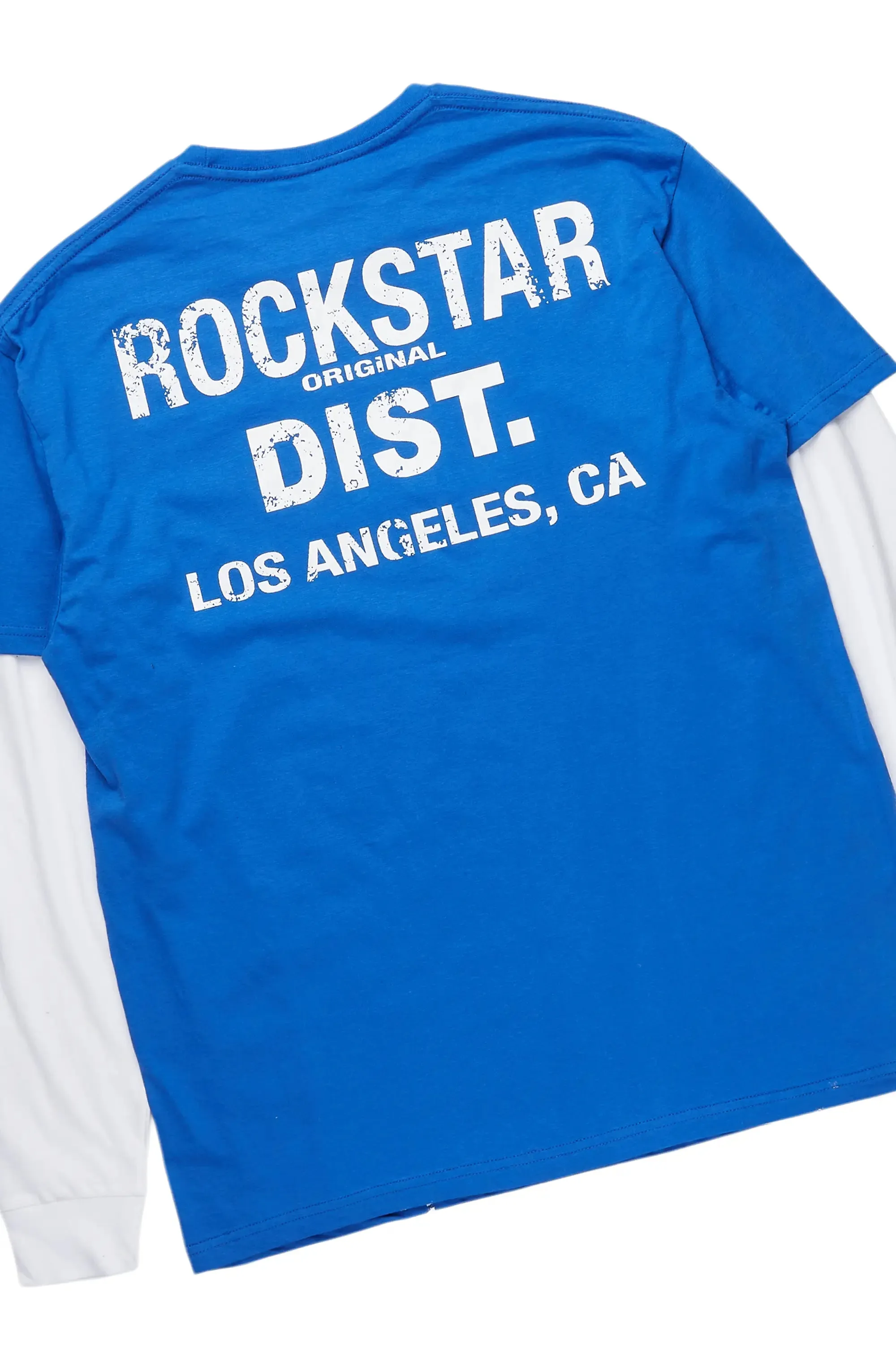 Aliyas White/Royal Double Layer T-Shirt/Baggy Pant Set sold by Rockstar Original product image thumbnail 3