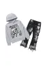 Boys Smitty Light Grey Hoodie/Stacked Flare Jean Set sold by Rockstar Original
