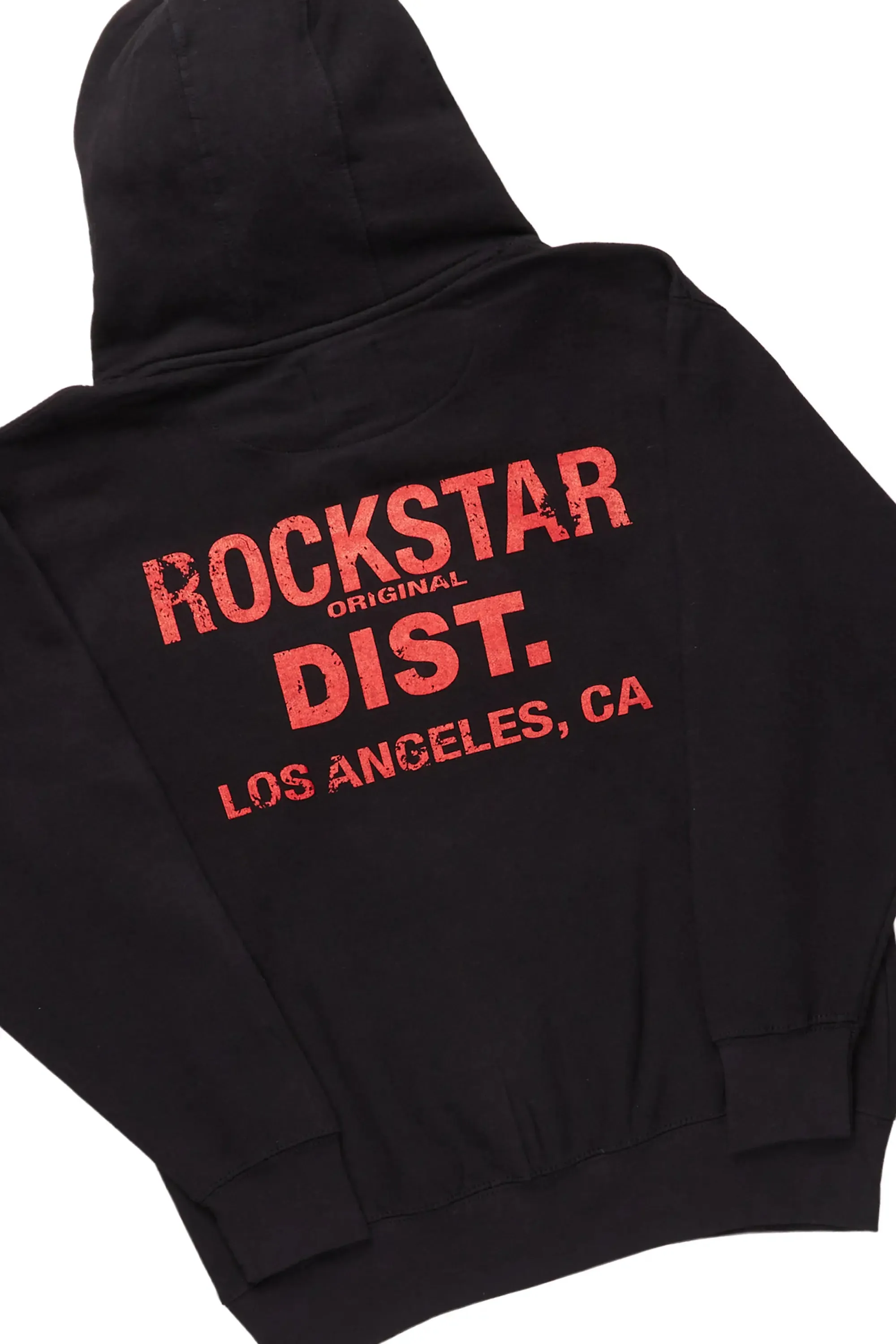 Devan Black/Red Hoodie/Baggy Stacked Flare Pant Set sold by Rockstar Original product image thumbnail 3