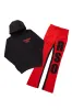 Devan Black/Red Hoodie/Baggy Stacked Flare Pant Set sold by Rockstar Original