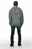 Savage Black/Red Patchwork Stacked Flare Jean sold by Rockstar Original