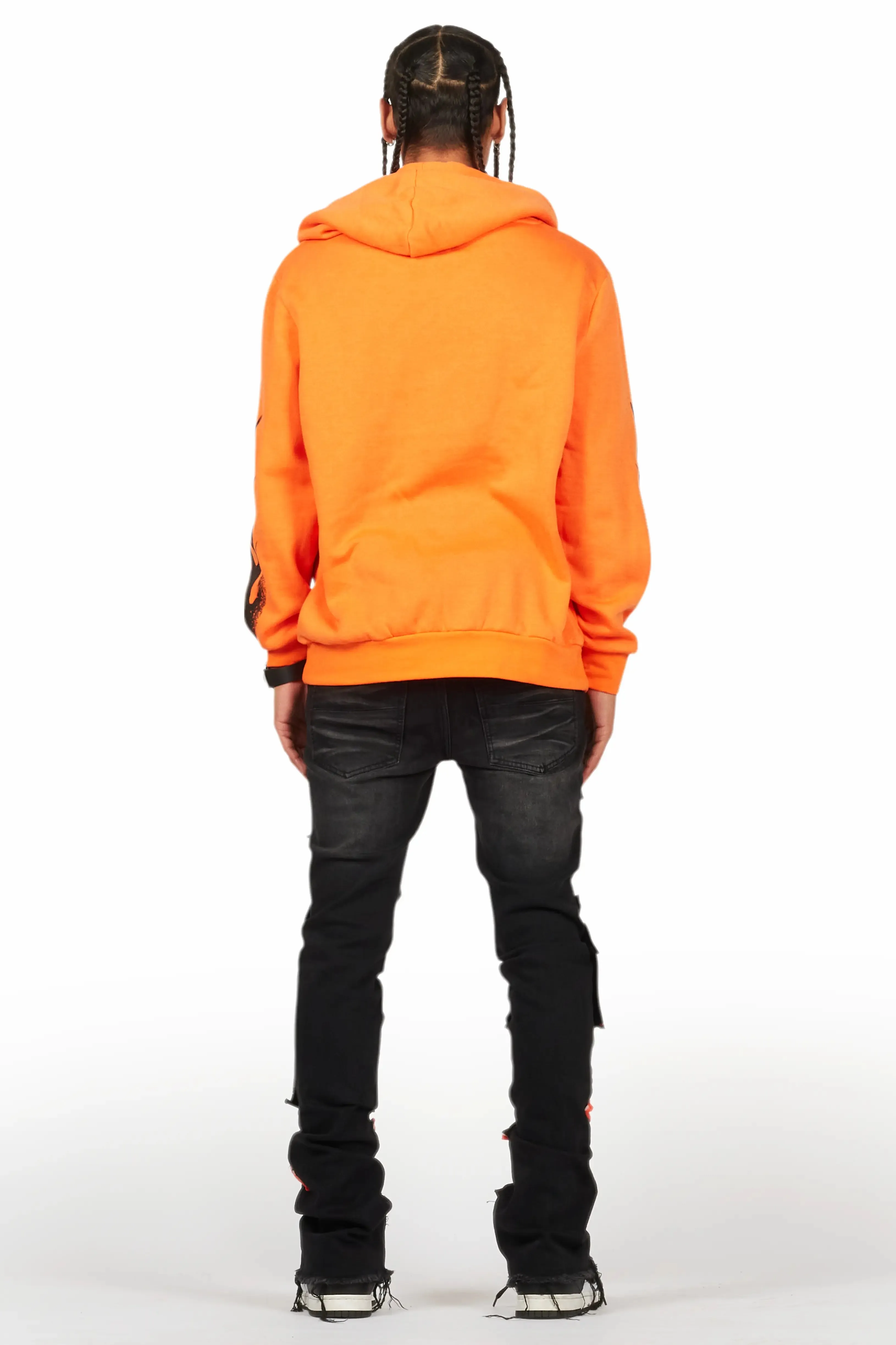 Vadim Black Patchwork Stacked Flare Jean sold by Rockstar Original product image thumbnail 5