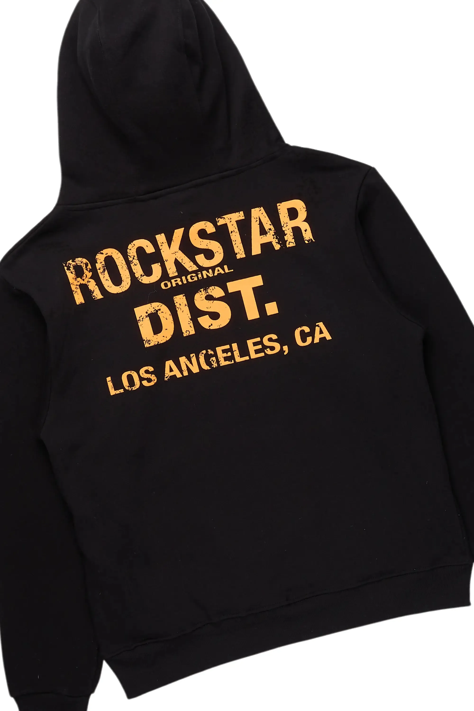 Folly Black/Orange Hoodie/Baggy Stacked Flare Pant Set sold by Rockstar Original product image thumbnail 3