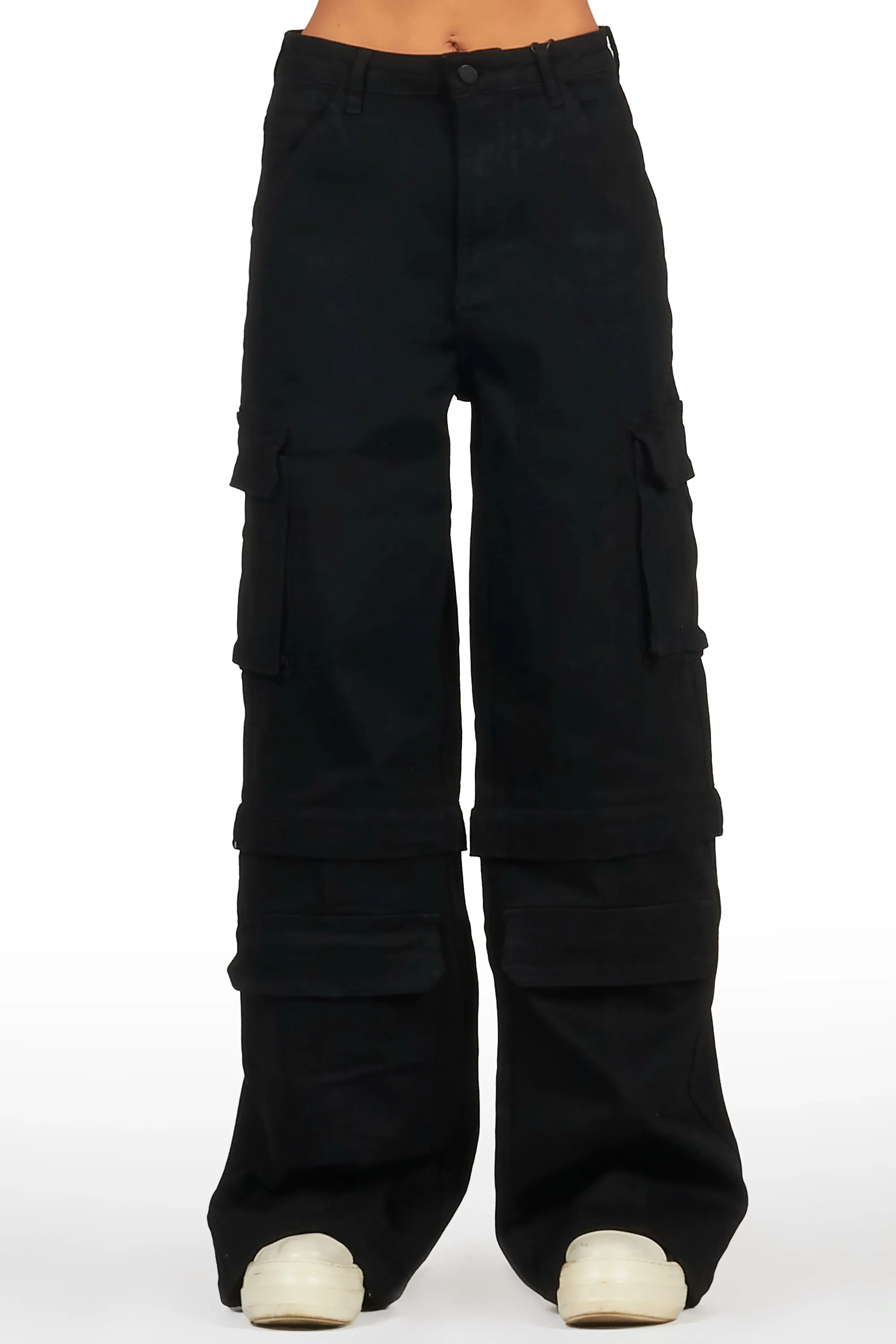 Precious Black Baggy Stacked Jean sold by Rockstar Original product image thumbnail 4