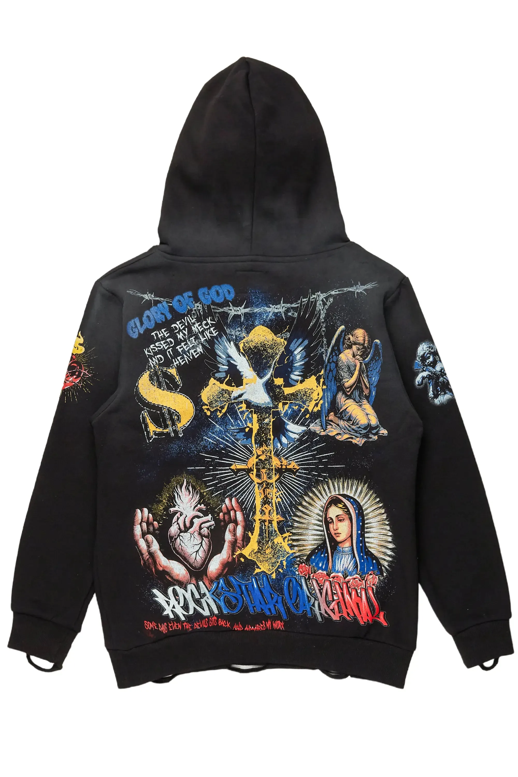 Talisa Black Oversized Hoodie sold by Rockstar Original product image thumbnail 3