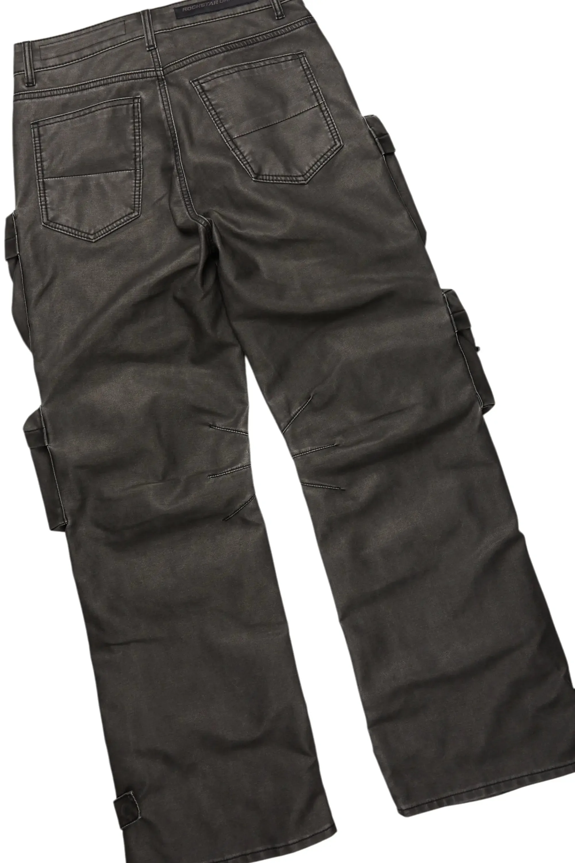 Andros Grey Mohair Hoodie & Lenz Stacked Flare PU Jean Bundle sold by Rockstar Original product image thumbnail 4