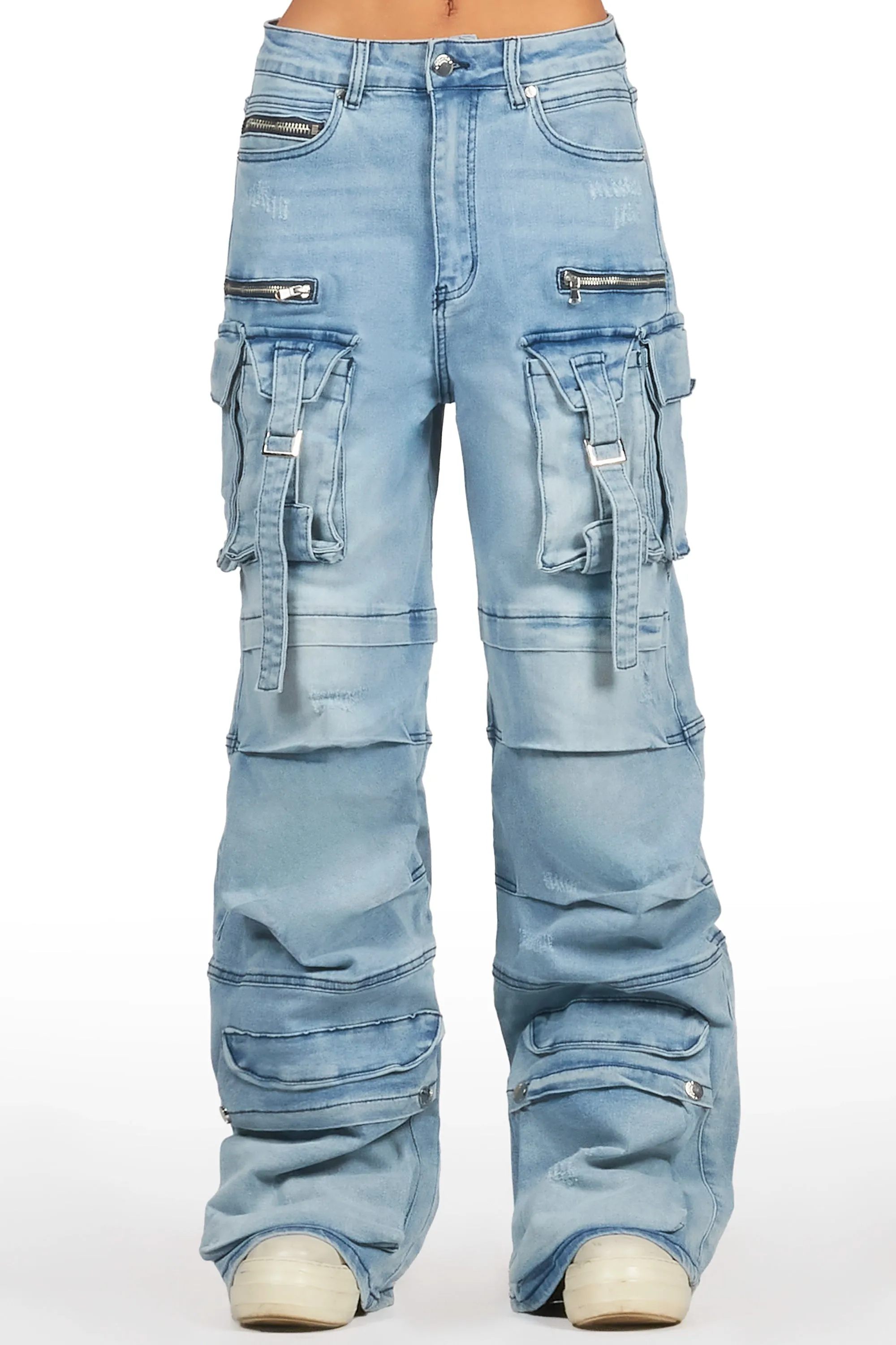 Tarella Light Wash Wide Leg Jean sold by Rockstar Original