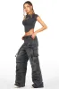 Tarella Black Wash Wide Leg Jean sold by Rockstar Original