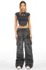 Tarella Black Wash Wide Leg Jean sold by Rockstar Original