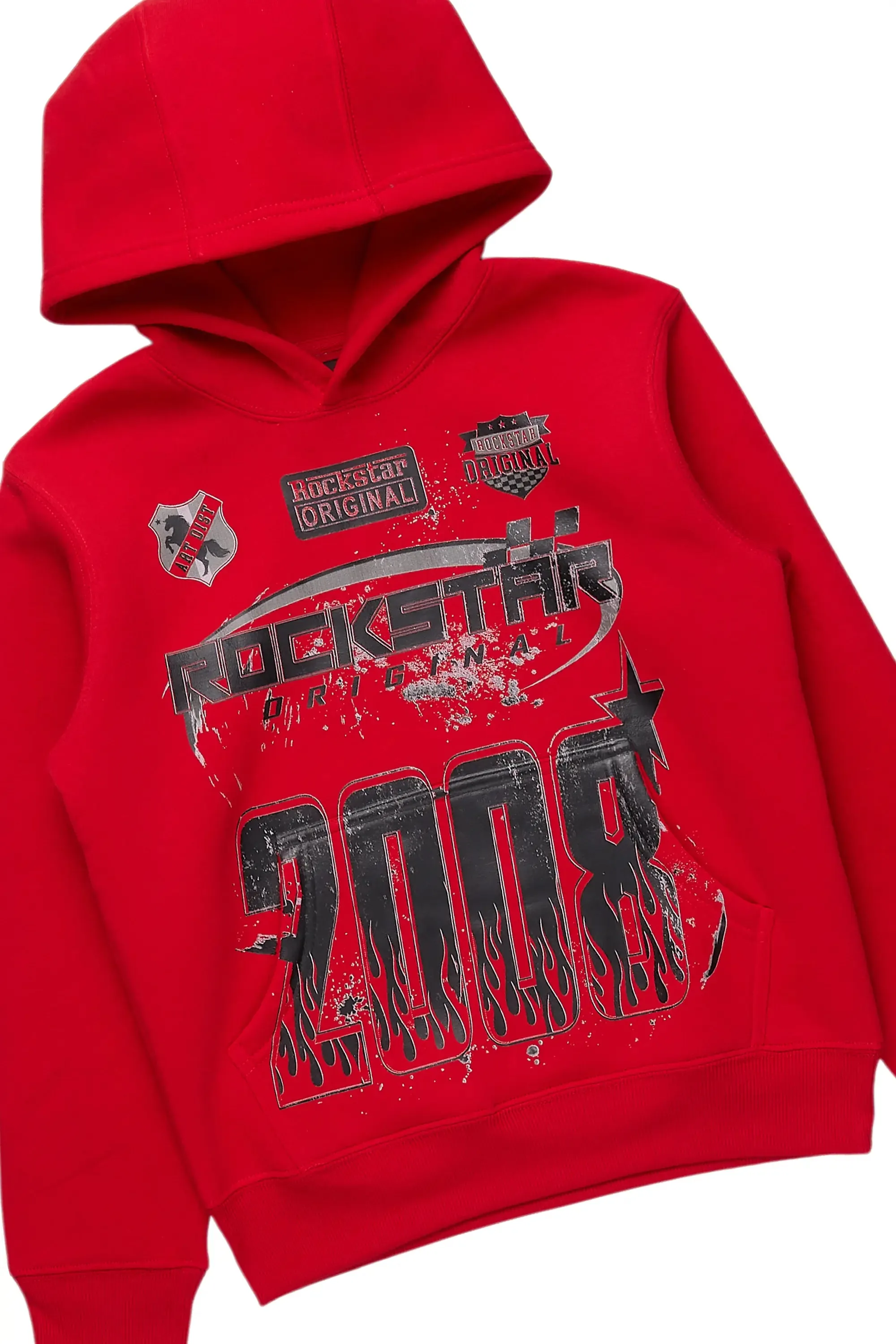 Boys Amos Red Hoodie/Baggy Fit Jean Set sold by Rockstar Original product image thumbnail 2